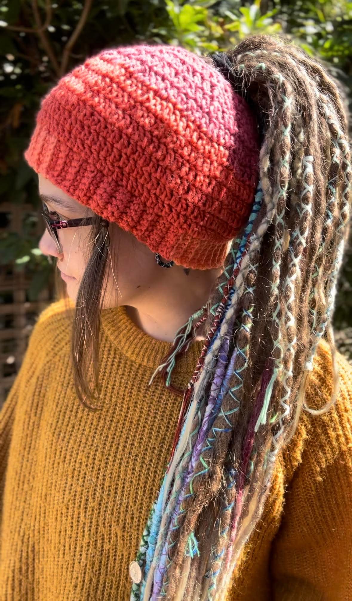 Autumn Blend Handmade Beanie With Hole