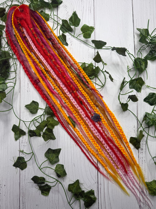 Set of 12, 50-60cm Bright Summery Synthetic Extensions (only available for online purchase)