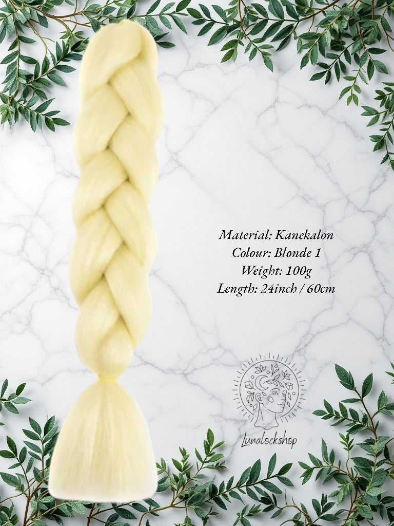 Blonde 1 Kanekalon Synthetic Hair 60cm 100g (only available for online purchase)