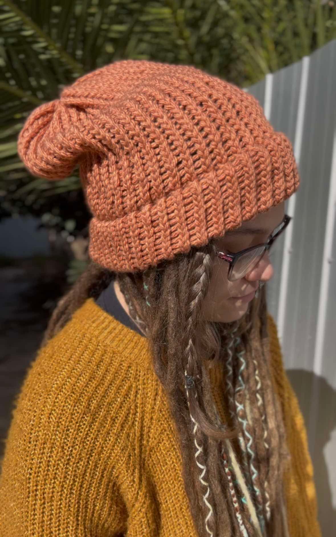 Muted Orange Handmade Beanie