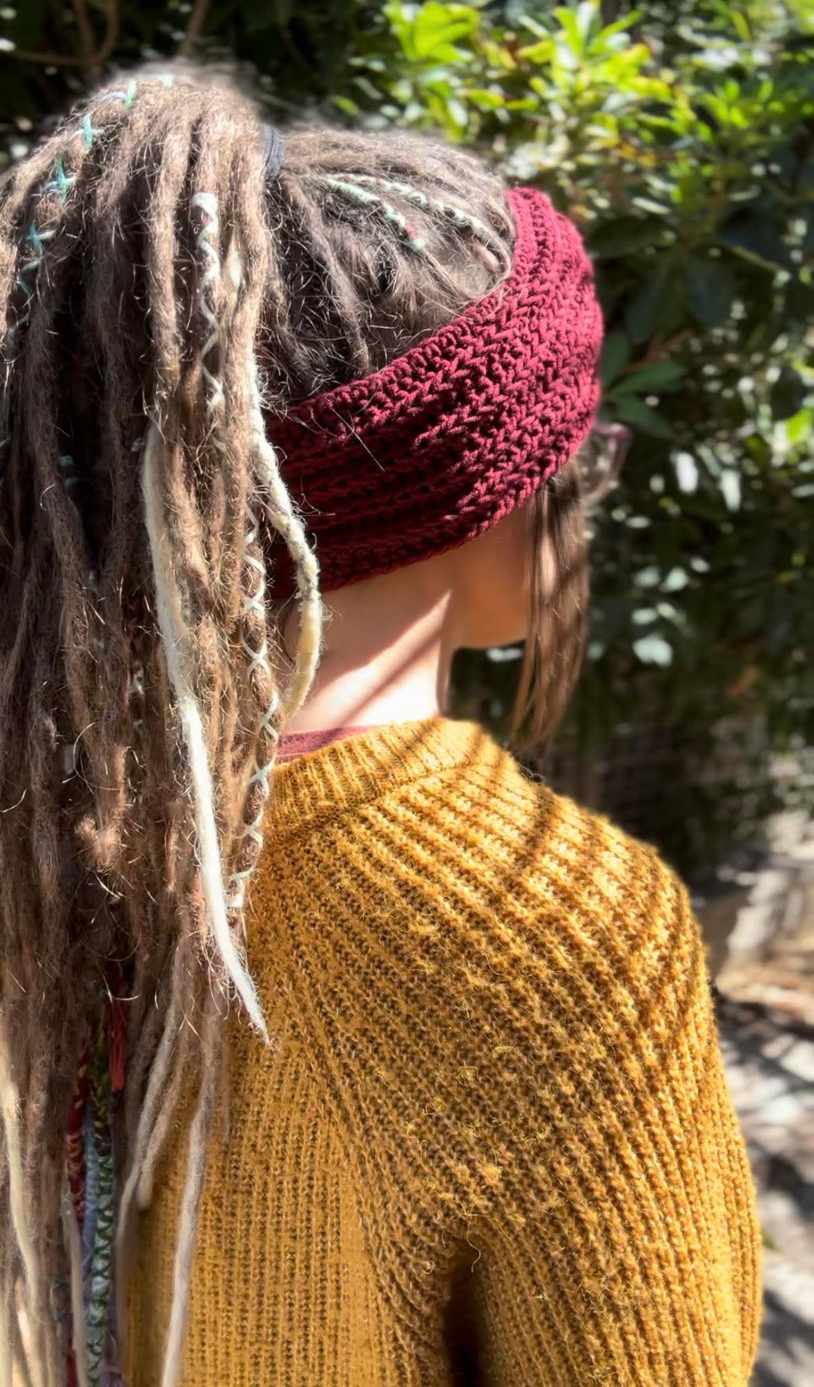 Maroon Handmade Headband