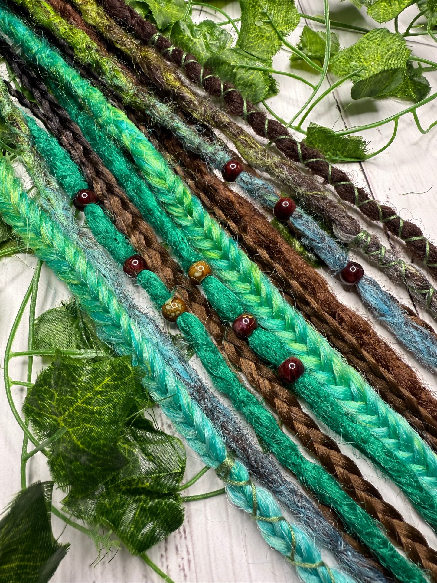 Set of 12, 55-65cm Earthy Blend Synthetic Extensions (only available for online purchase)