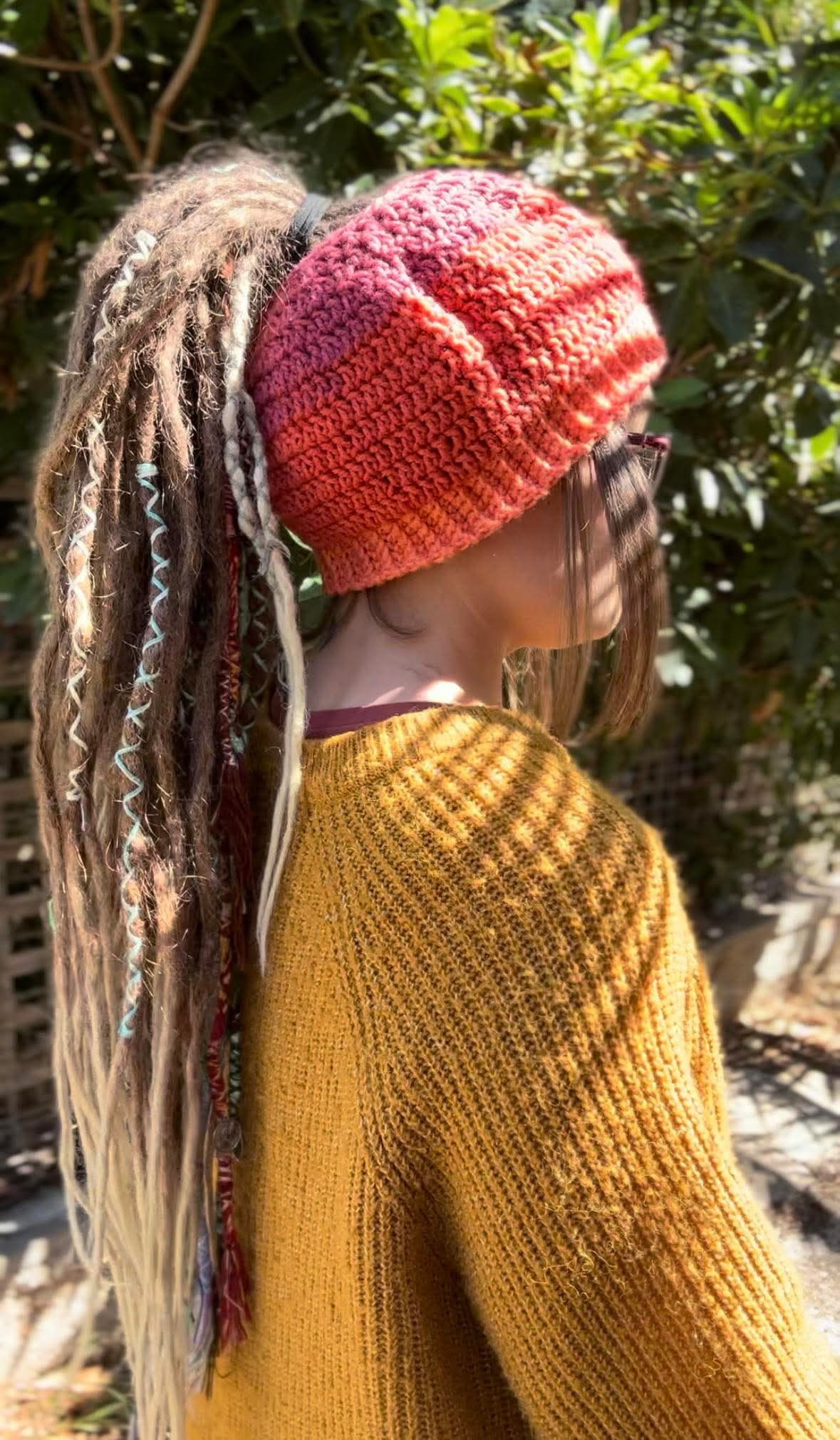 Autumn Blend Handmade Beanie With Hole