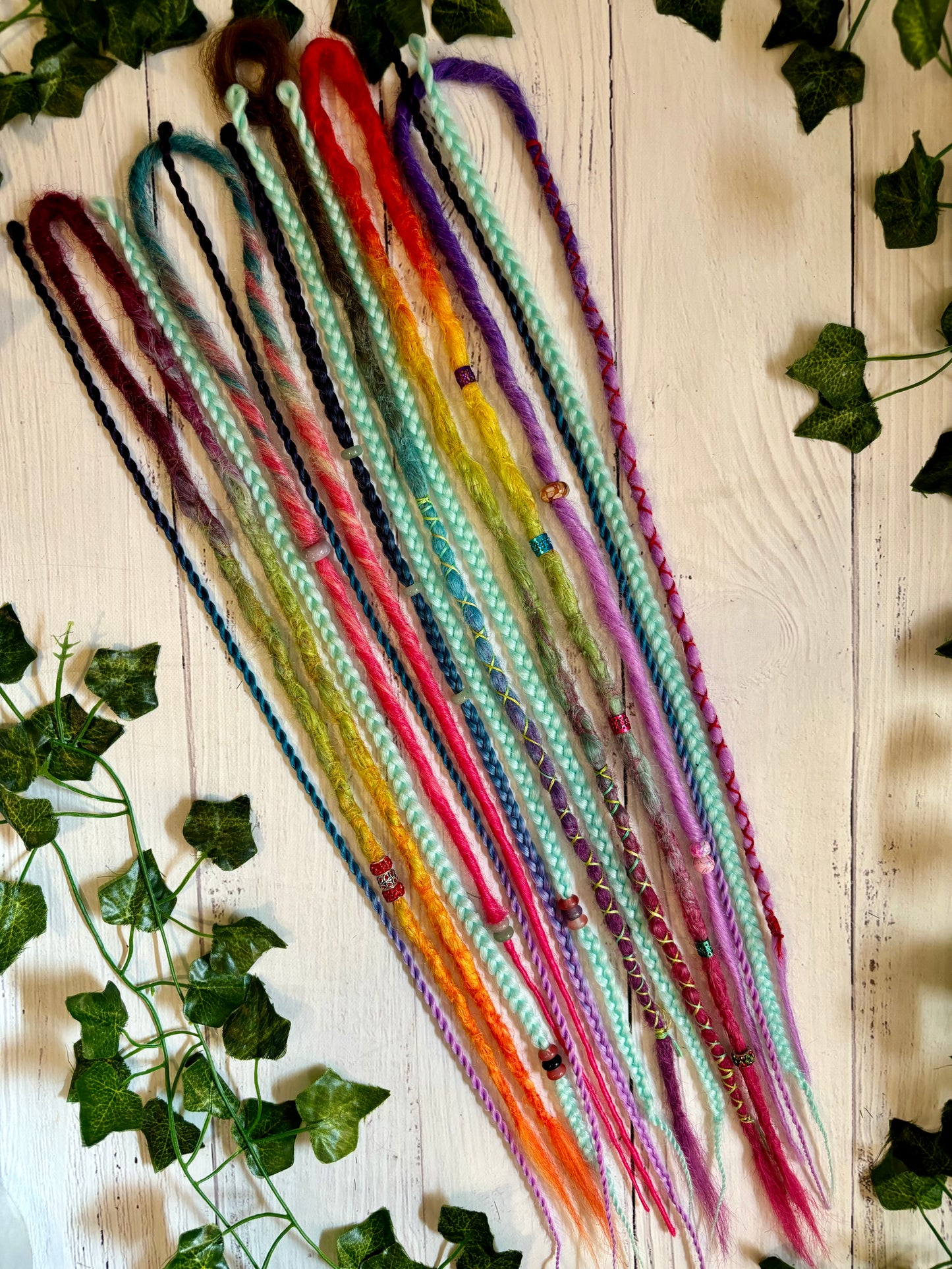 Set of 13, 54-64cm Soft Rainbow Synthetic Extensions