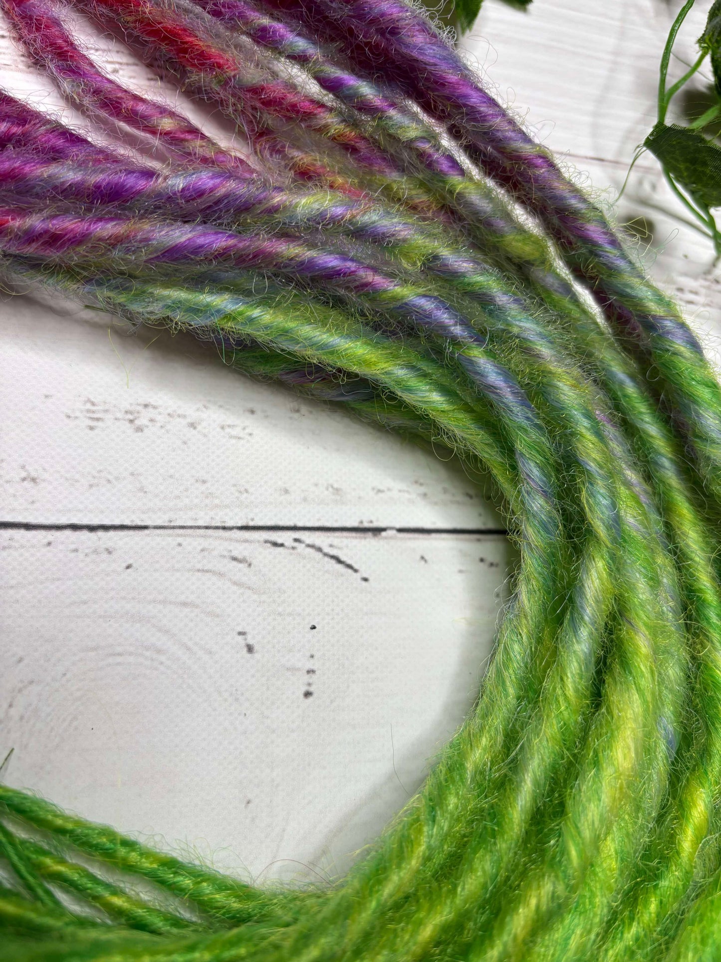 Set of 7, 52-59cm Watermelon Rainbow Twisted Synthetic Extensions (only available for online purchase)