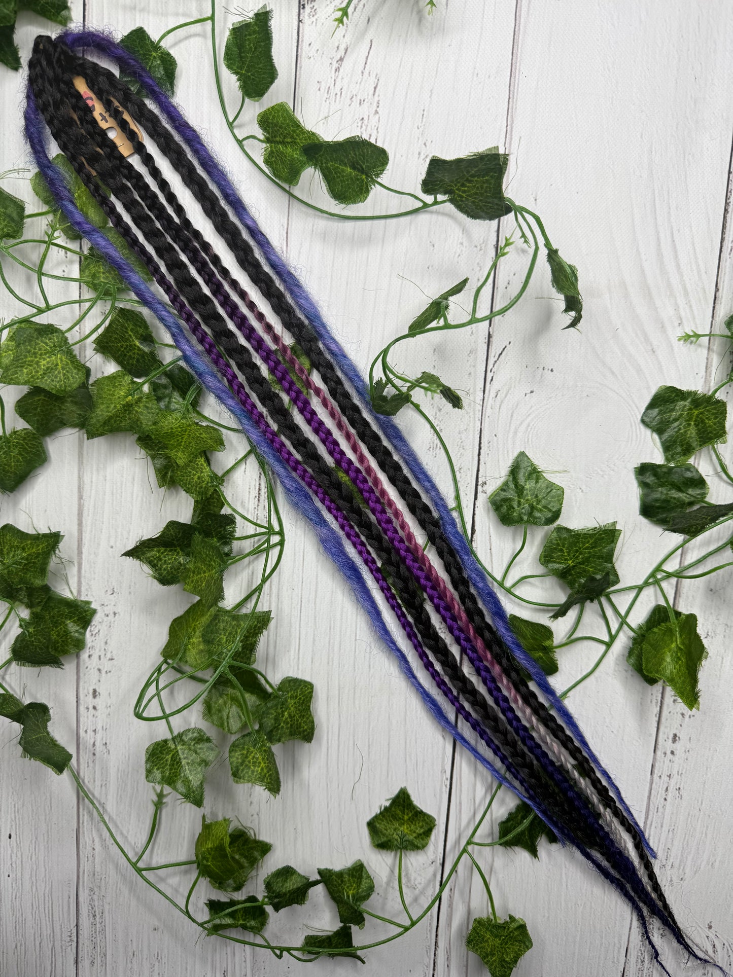 Set of 6, 52-64cm Deep Purple Blend Synthetic Extensions (only available for online purchase)