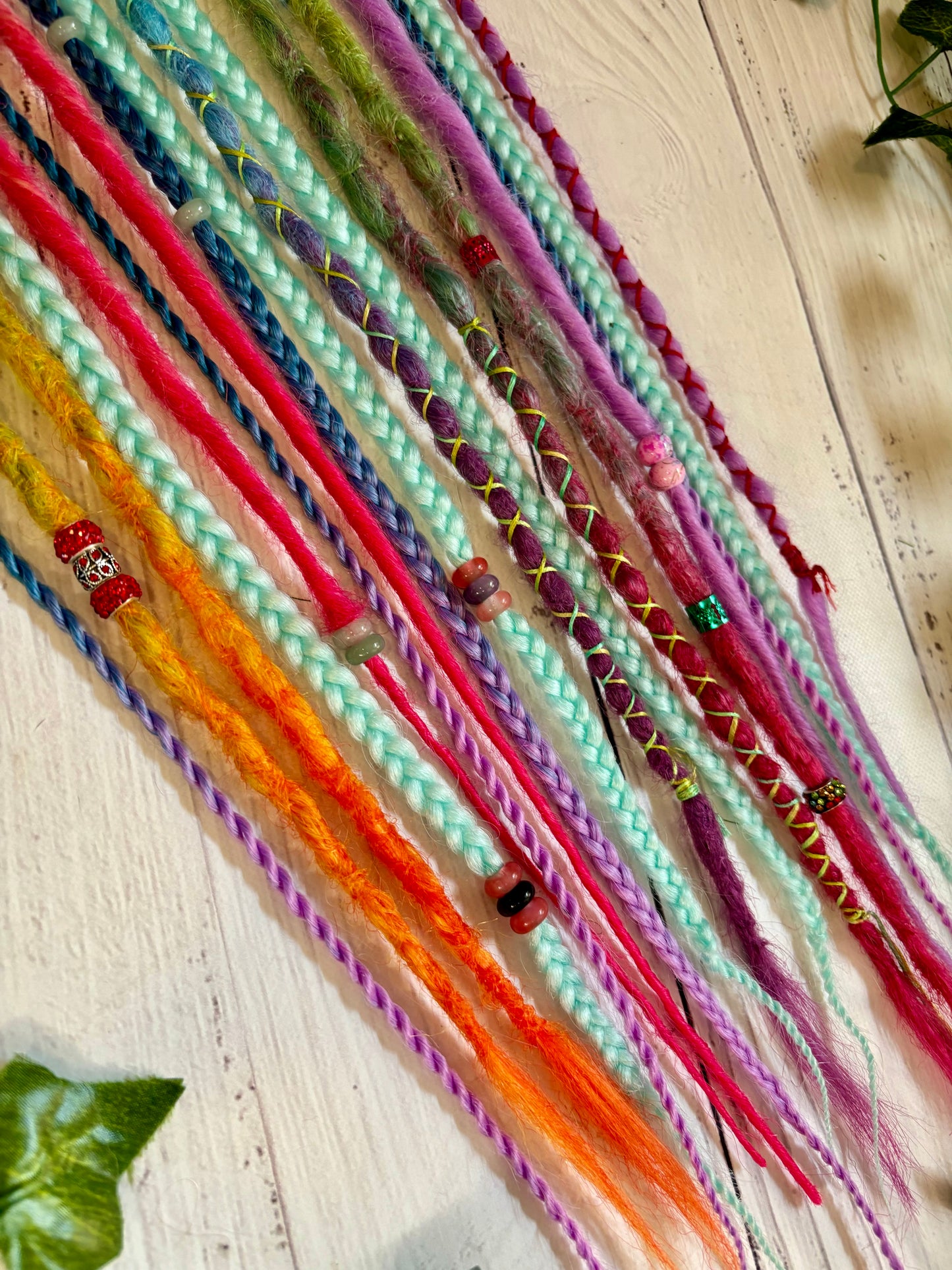 Set of 13, 54-64cm Soft Rainbow Synthetic Extensions