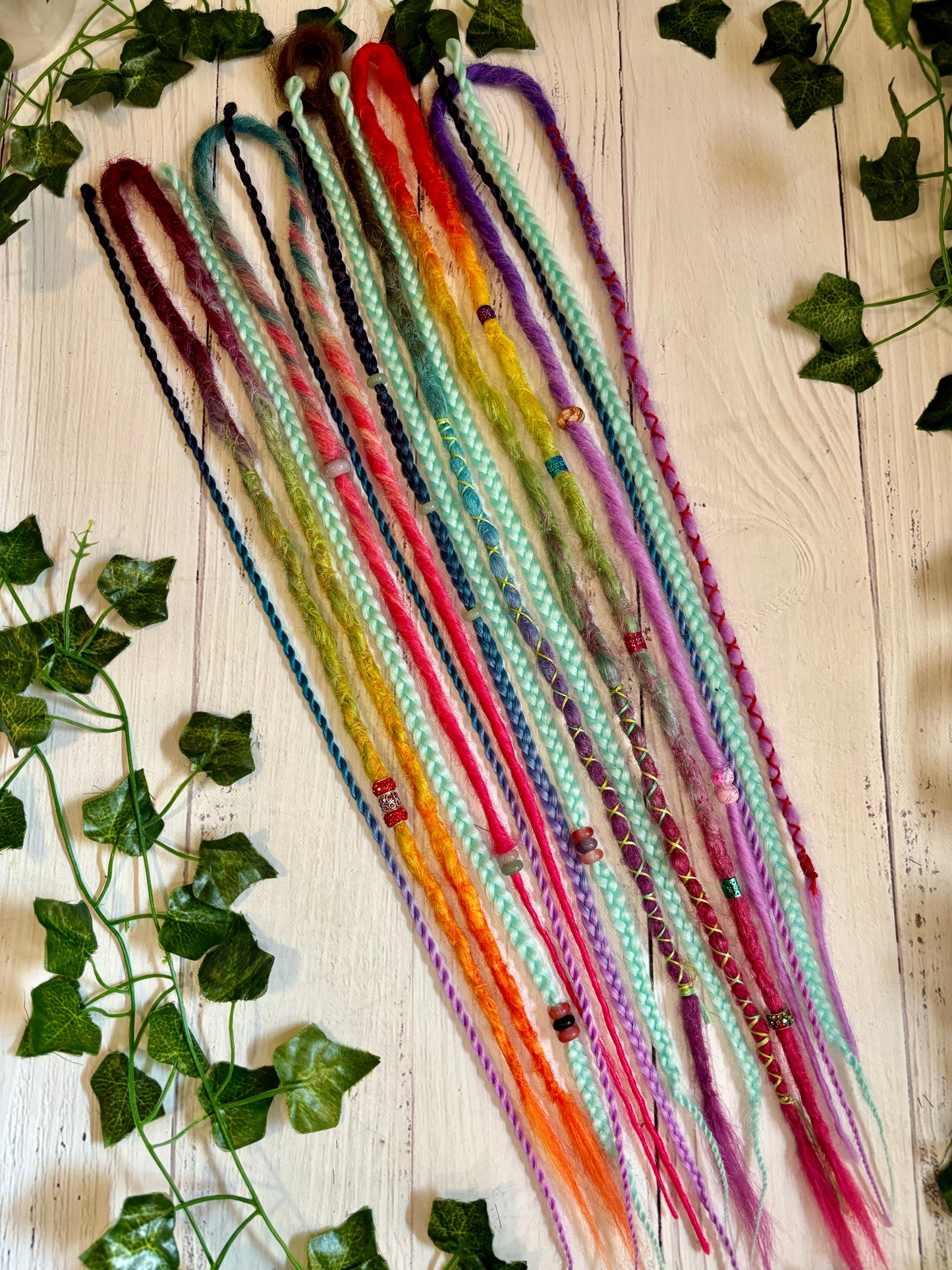 Set of 13, 54-64cm Soft Rainbow Synthetic Extensions