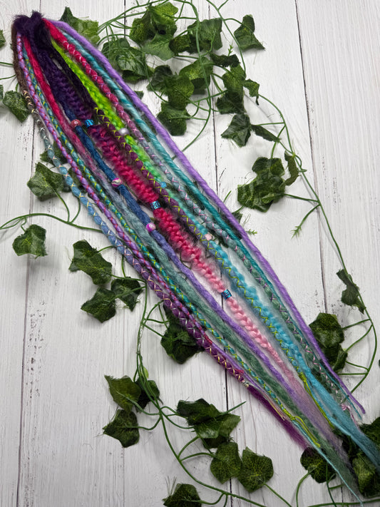 Set of 8, 56-66cm Pastel Mix Synthetic Extensions