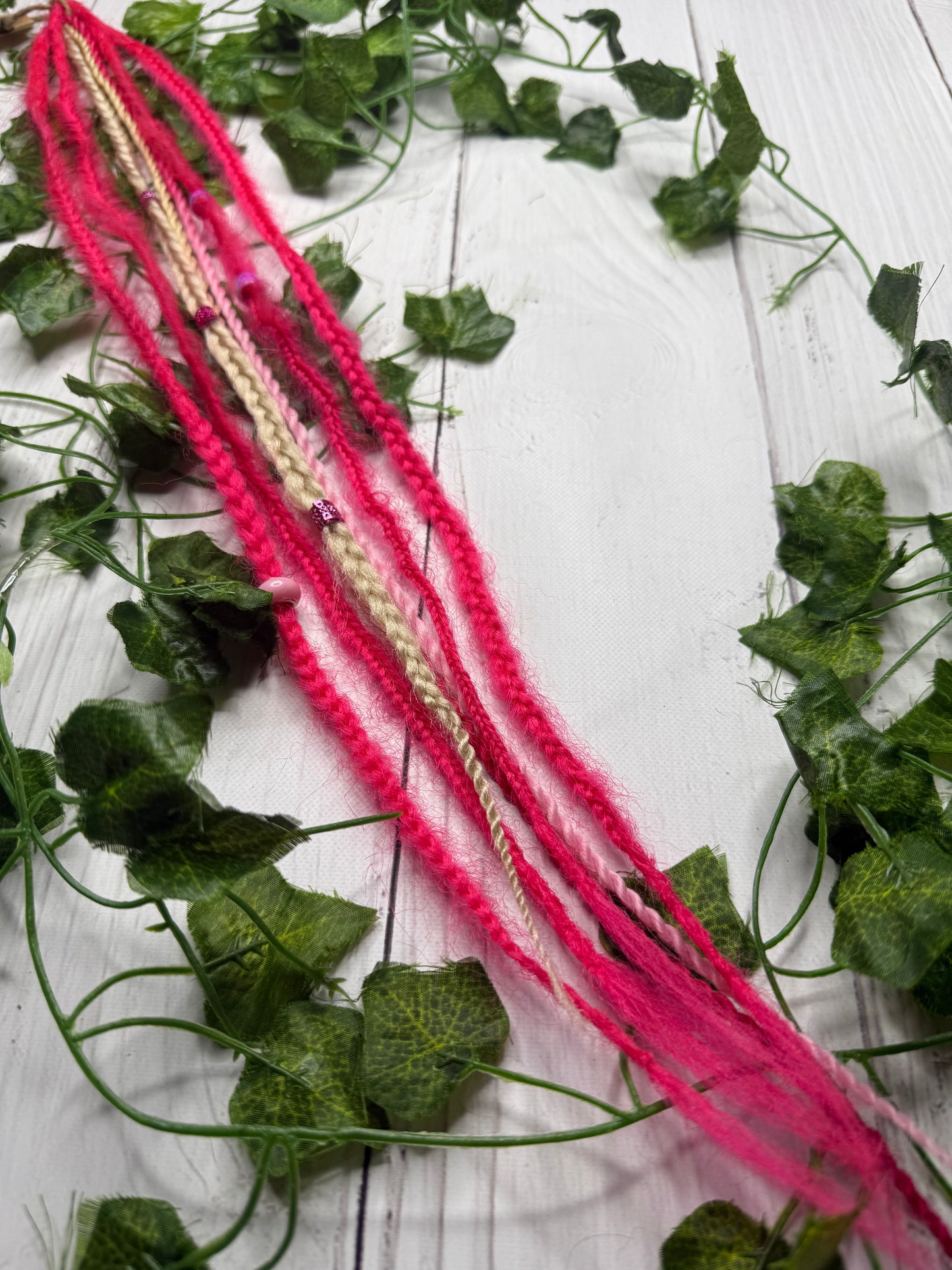 Set of 5, 59-65cm Pink Mix Synthetic Extensions (only available for online purchase)