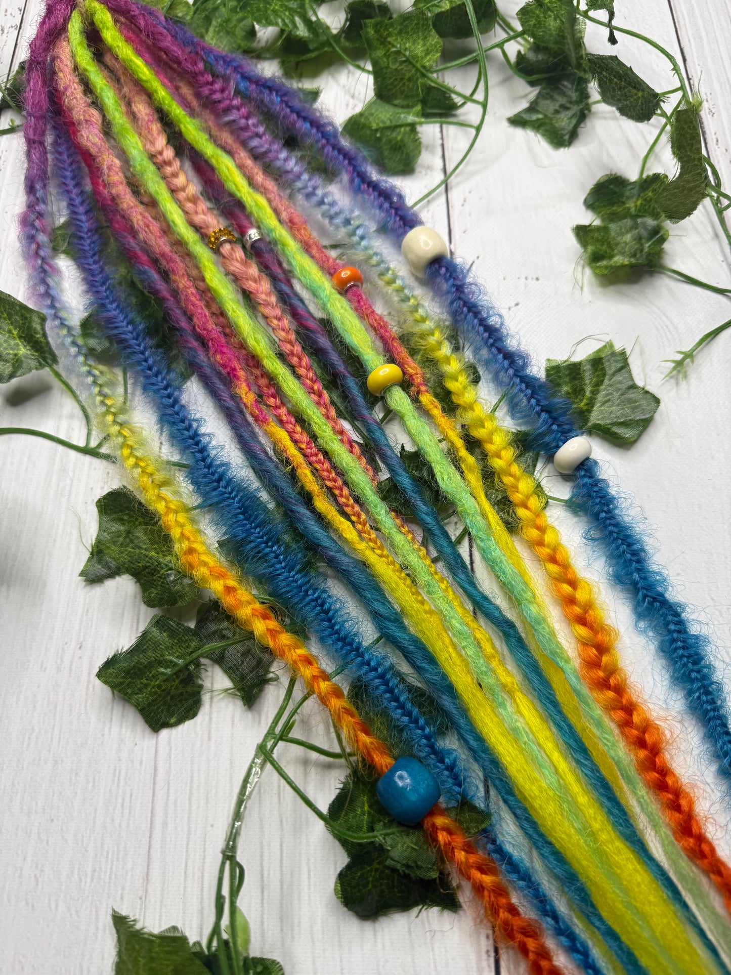 Set of 6, 45-60cm Rainbow Synthetic Extensions