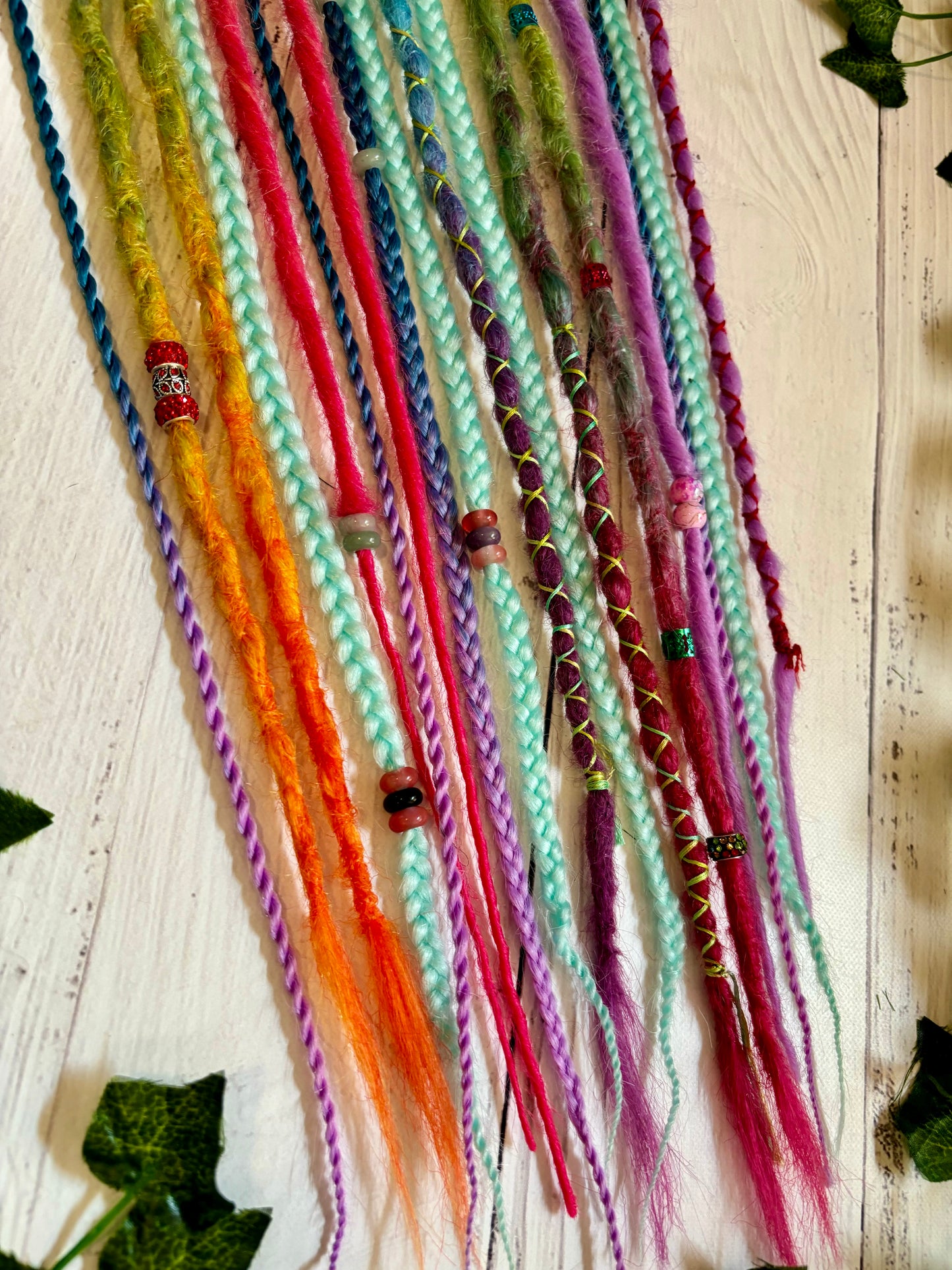 Set of 13, 54-64cm Soft Rainbow Synthetic Extensions