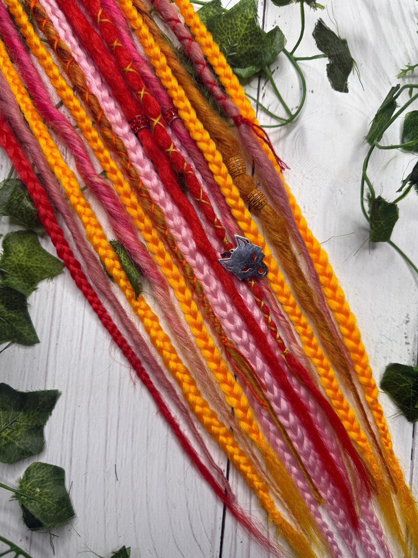 Set of 12, 50-60cm Bright Summery Synthetic Extensions (only available for online purchase)