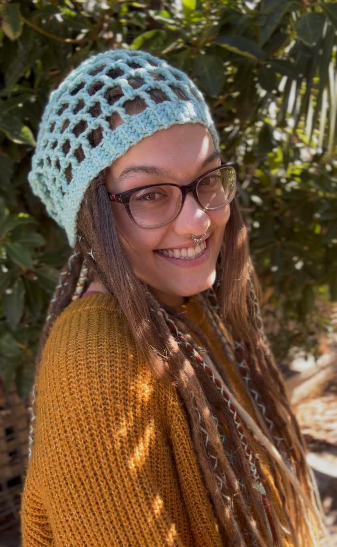 Blue Net Handmade Beanie