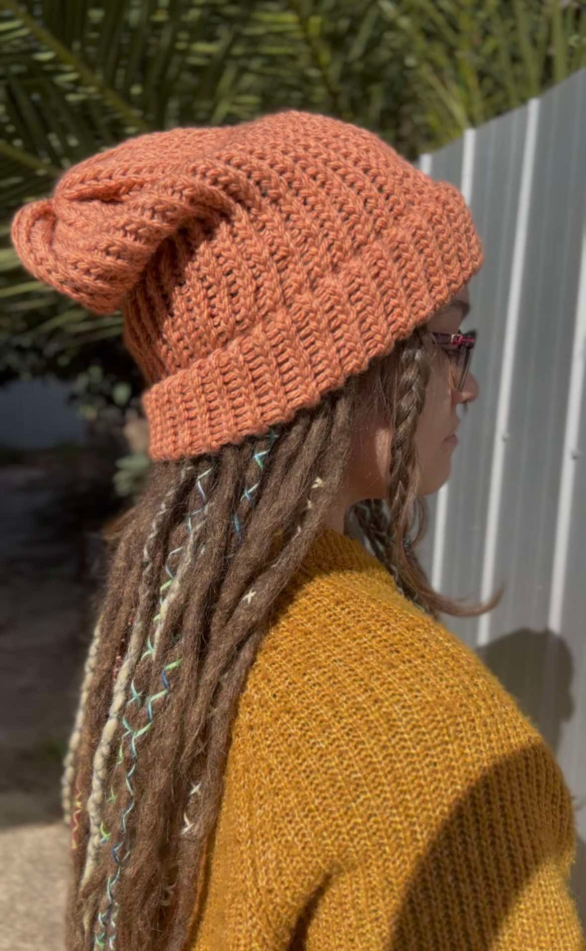 Muted Orange Handmade Beanie
