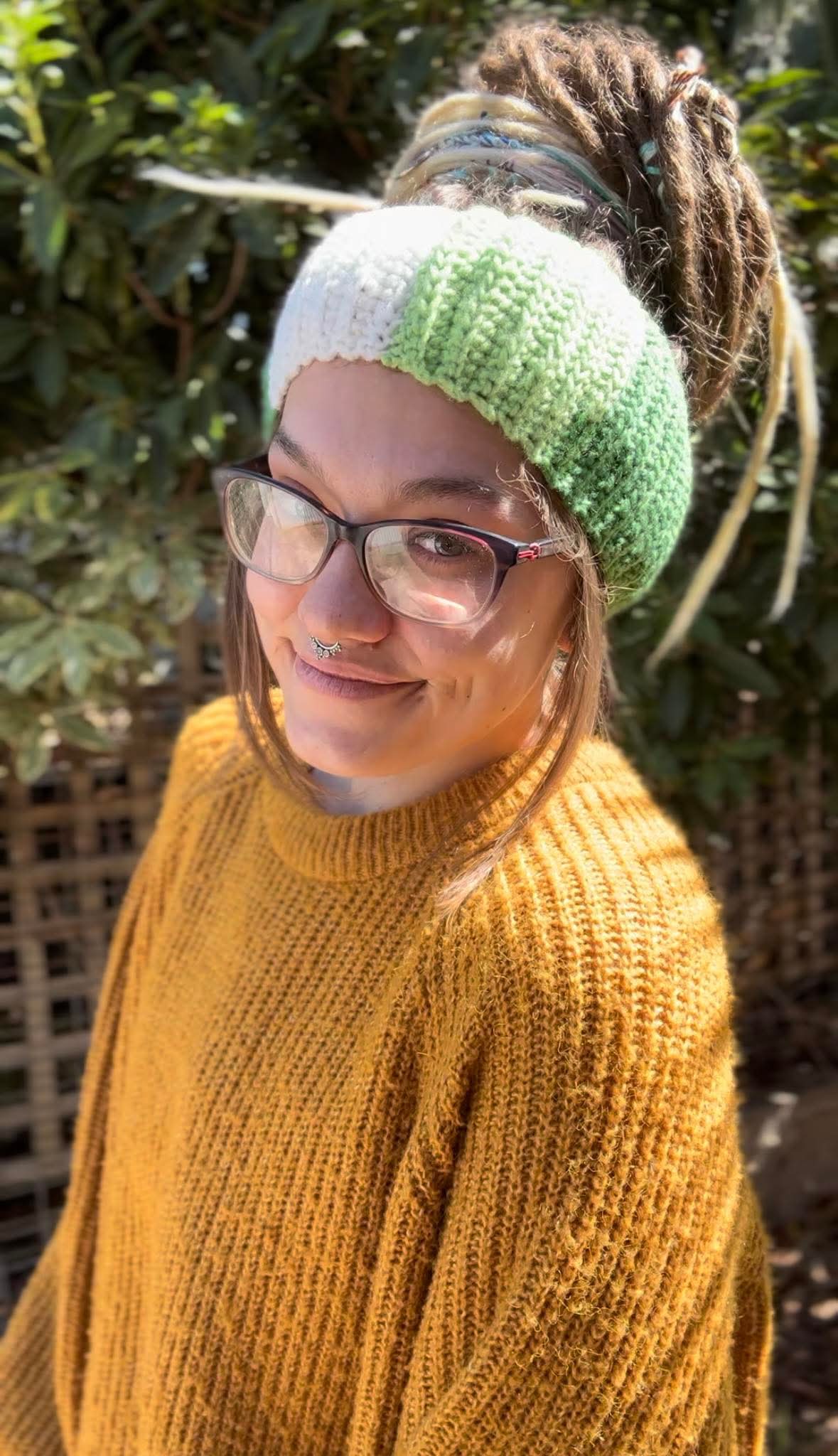 Mixed Green Handmade HeadBand