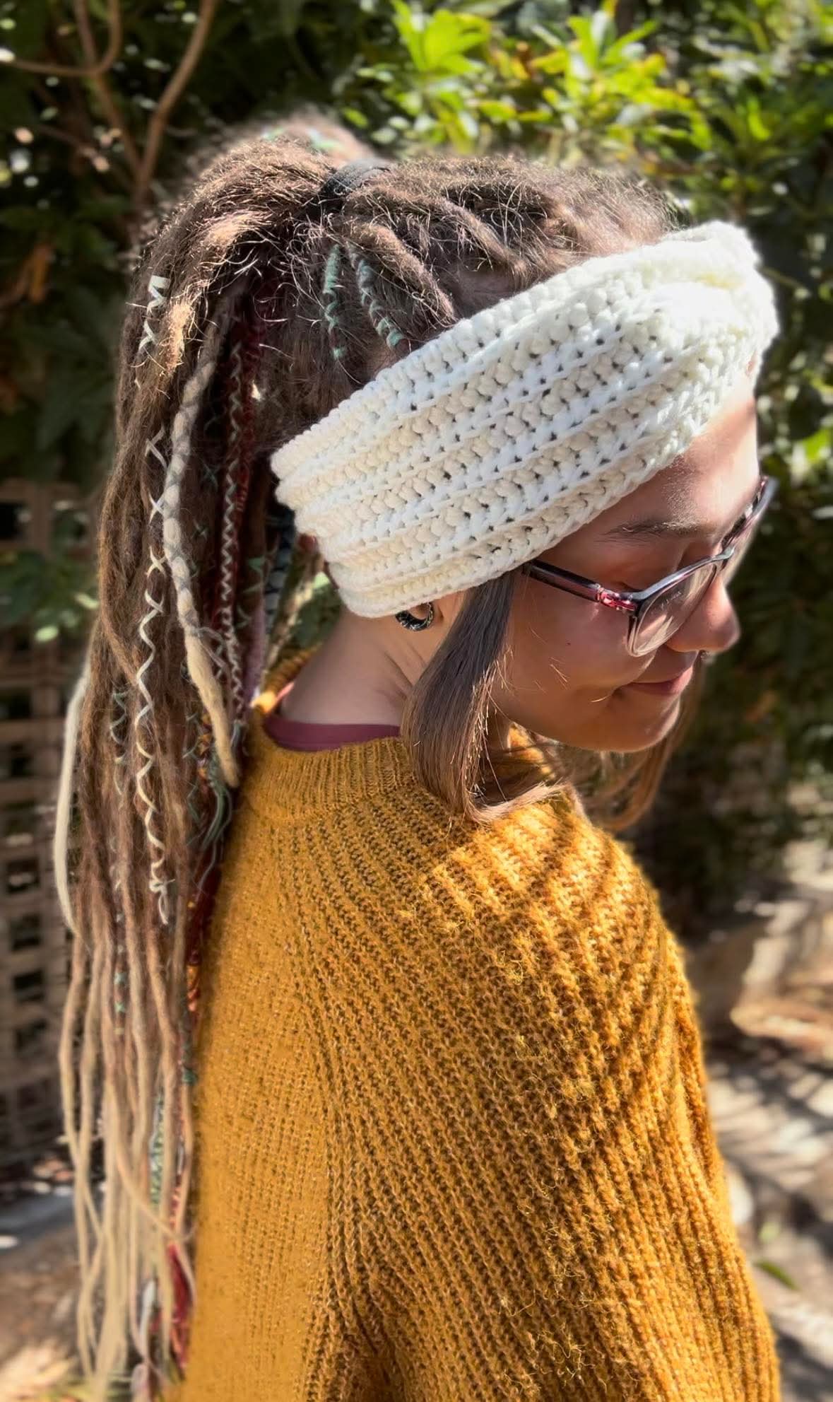 Cream White Handmade Headband