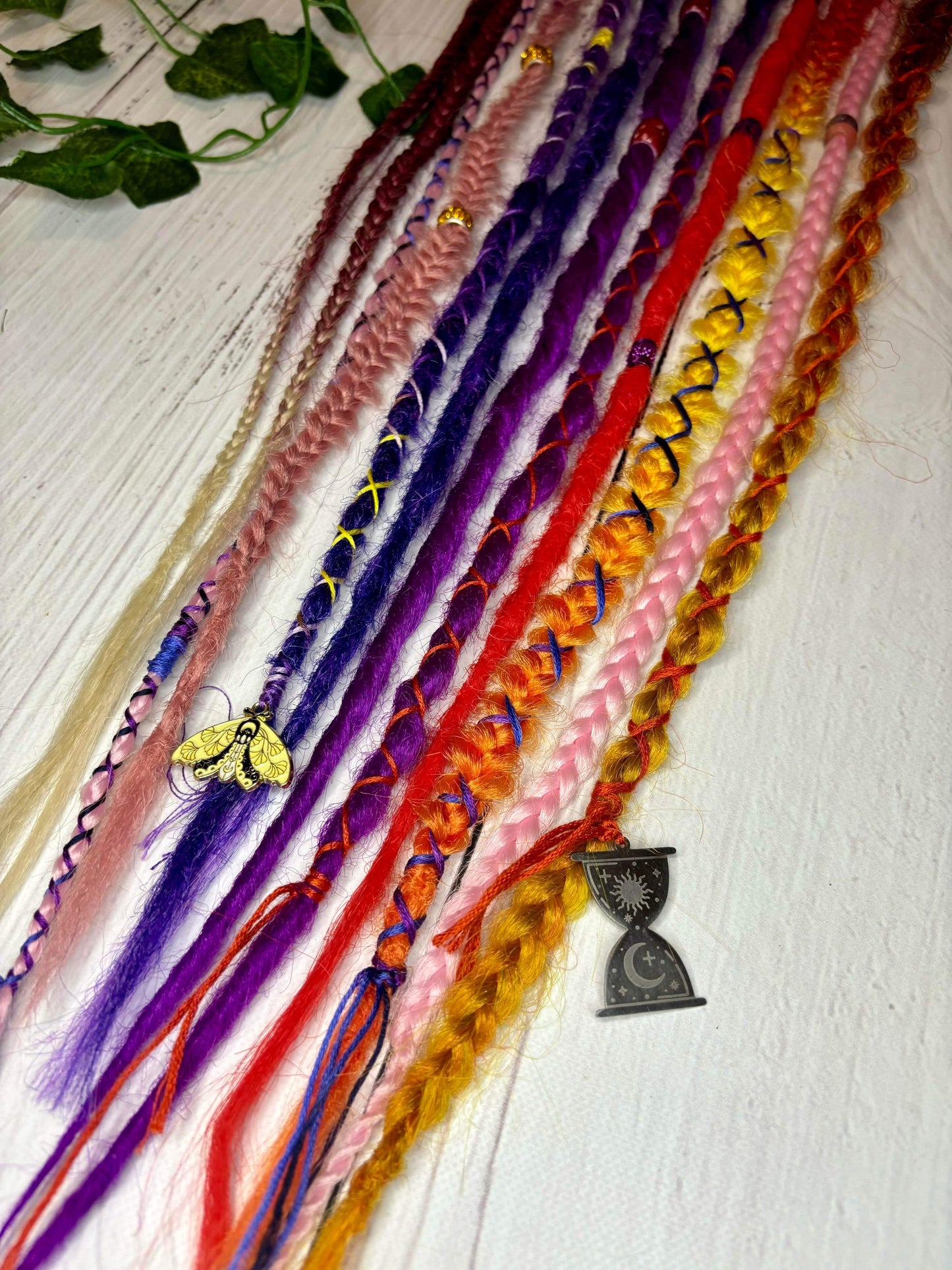Set of 9, 54-63cm Summer Sunset Synthetic Extensions