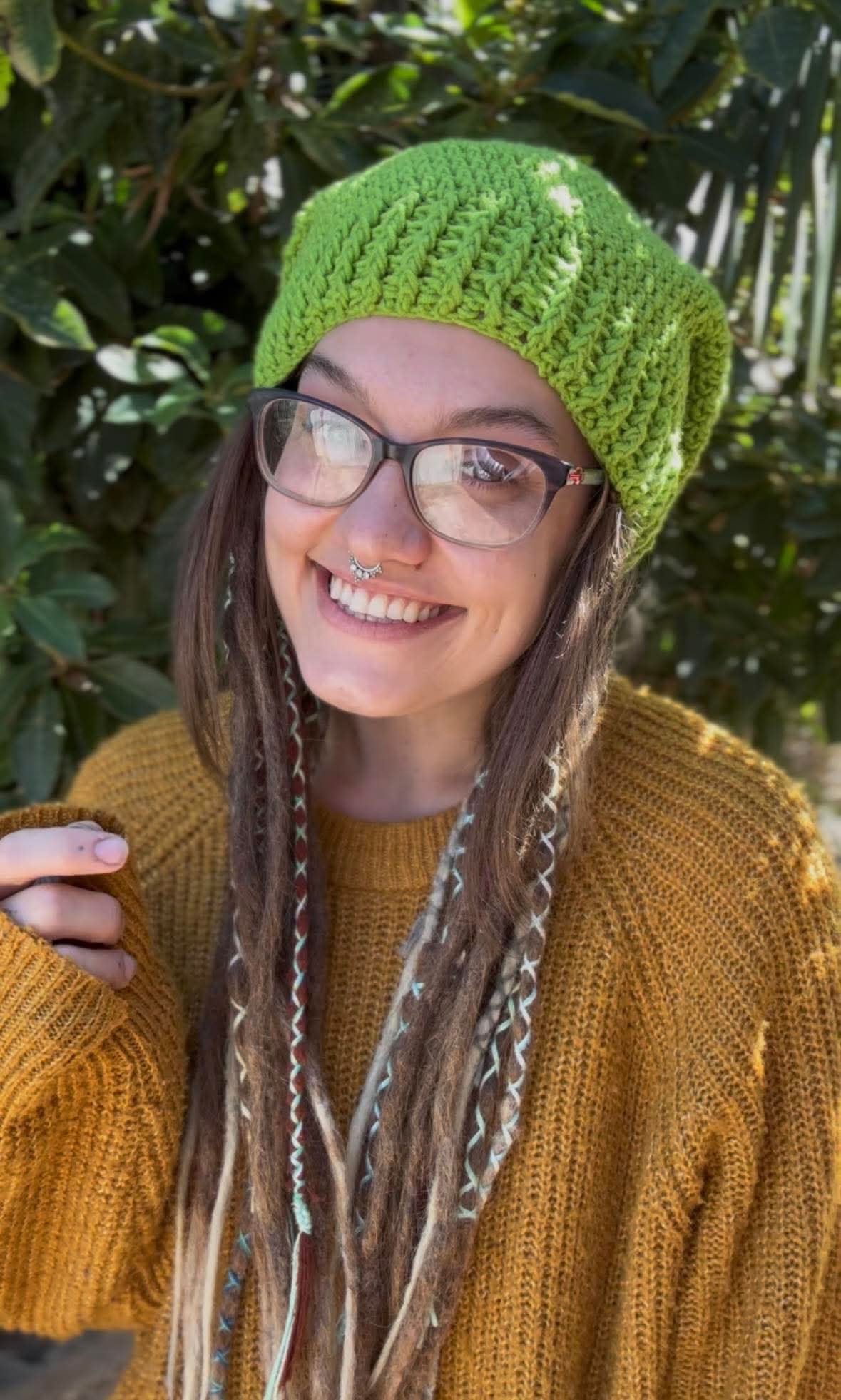 Light Green Handmade Beanie