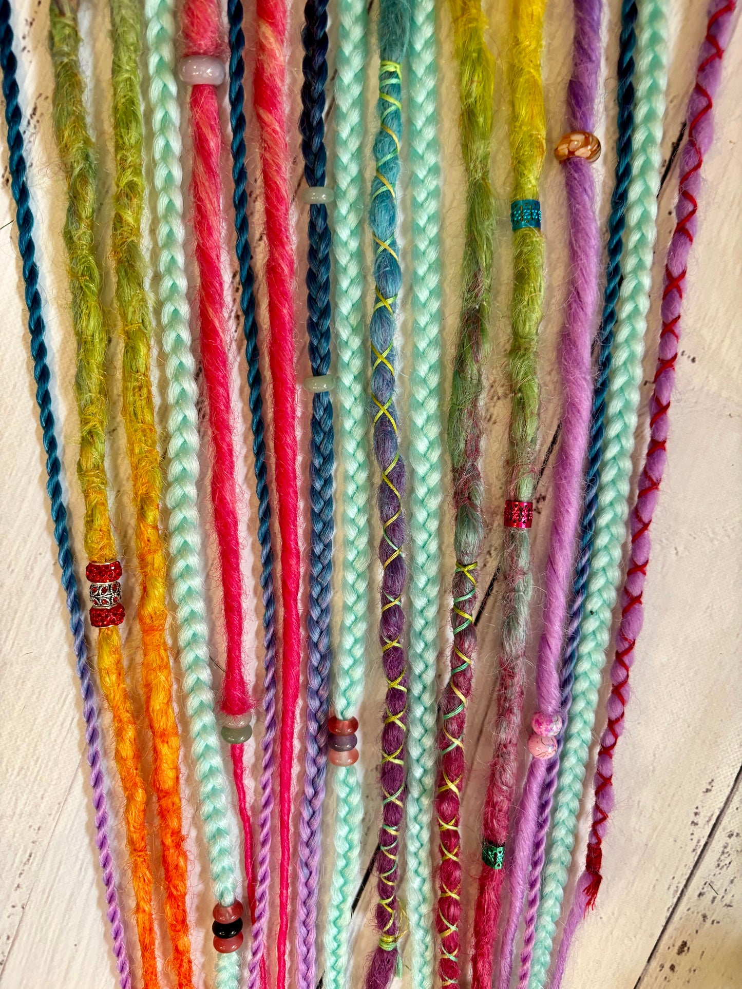 Set of 13, 54-64cm Soft Rainbow Synthetic Extensions