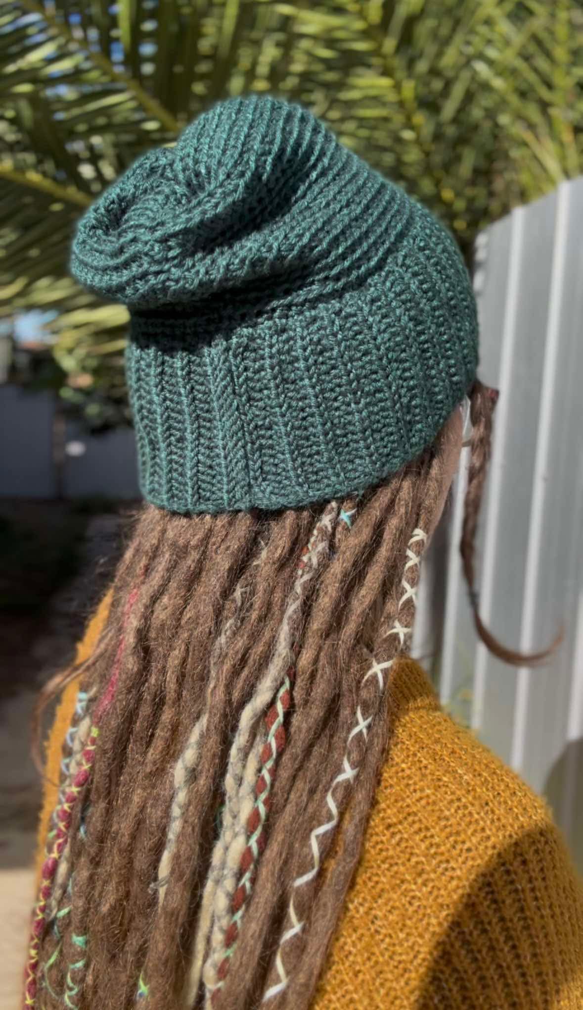 Dark Green Handmade Beanie