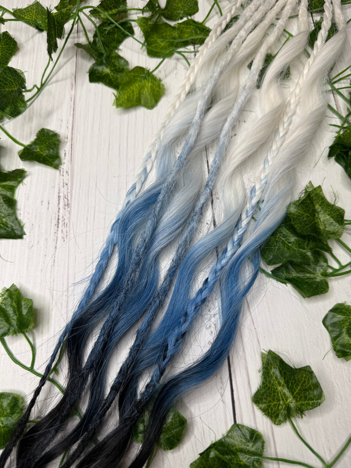 Set of 4, 57cm Arctic Horizon Mixed Texture Synthetic Extensions