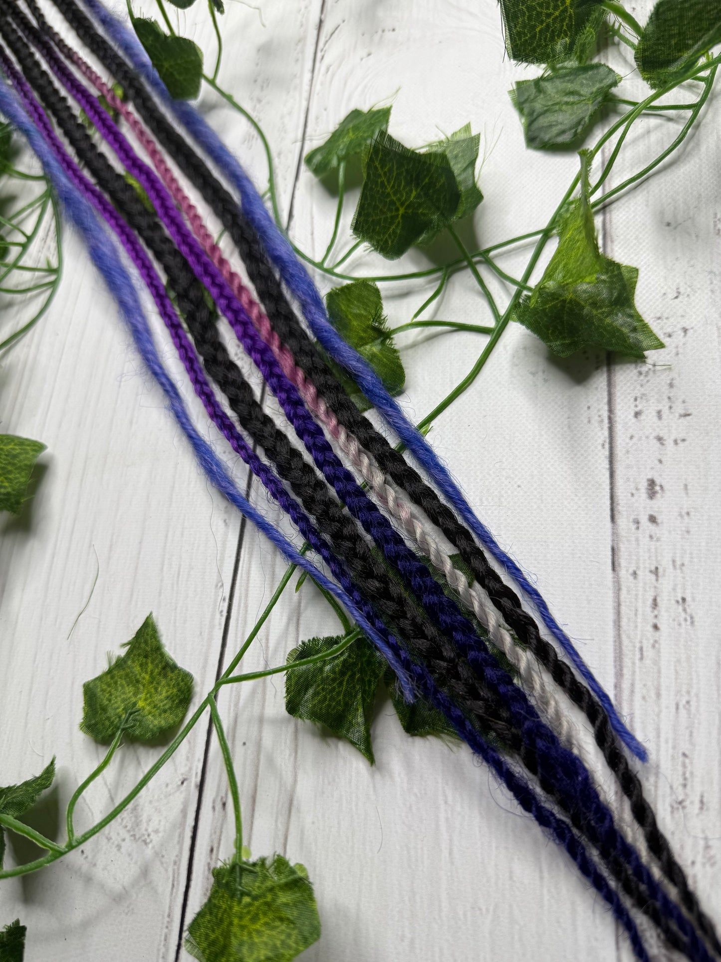 Set of 6, 52-64cm Deep Purple Blend Synthetic Extensions (only available for online purchase)