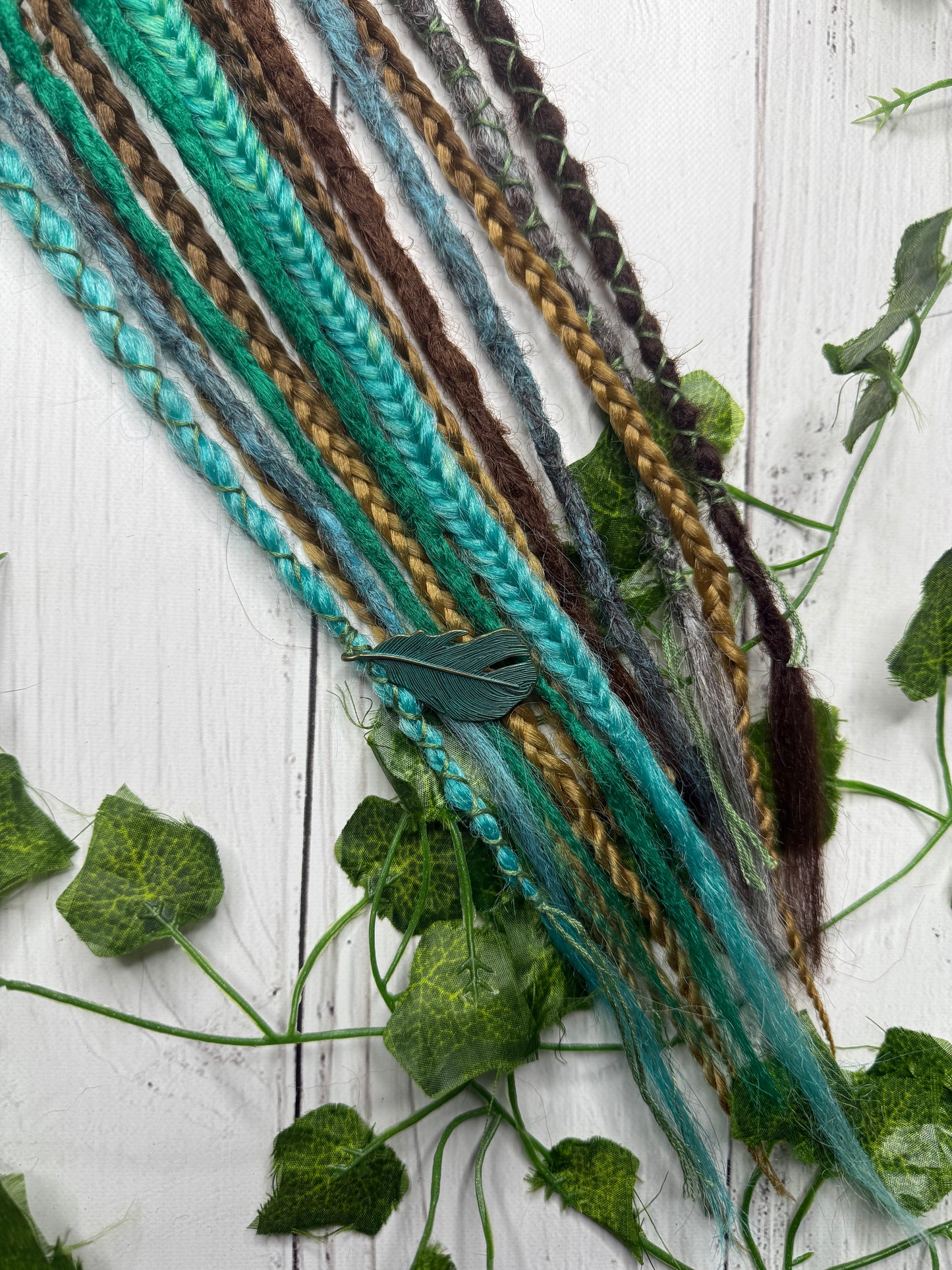 Set of 12, 55-65cm Earthy Blend Synthetic Extensions (only available for online purchase)