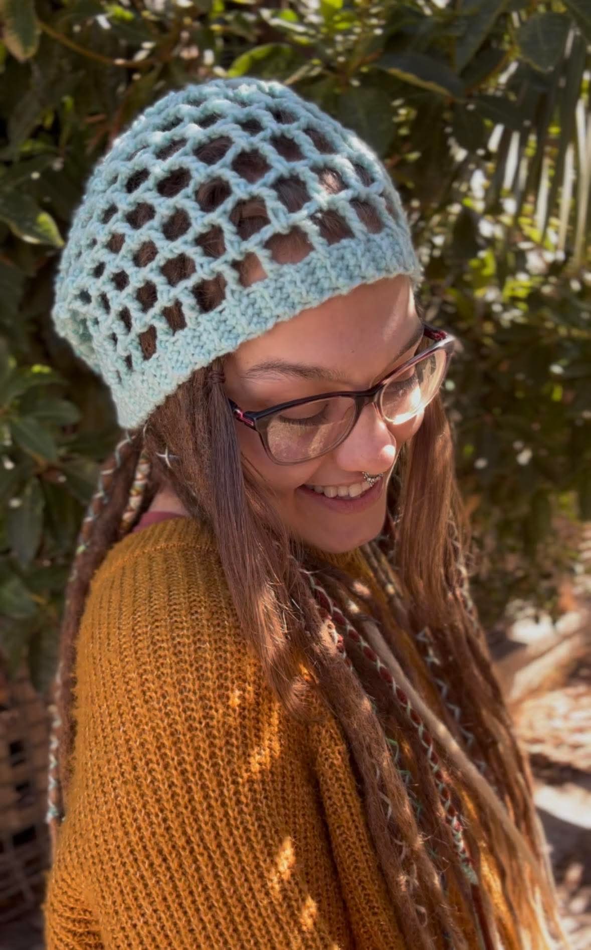 Blue Net Handmade Beanie