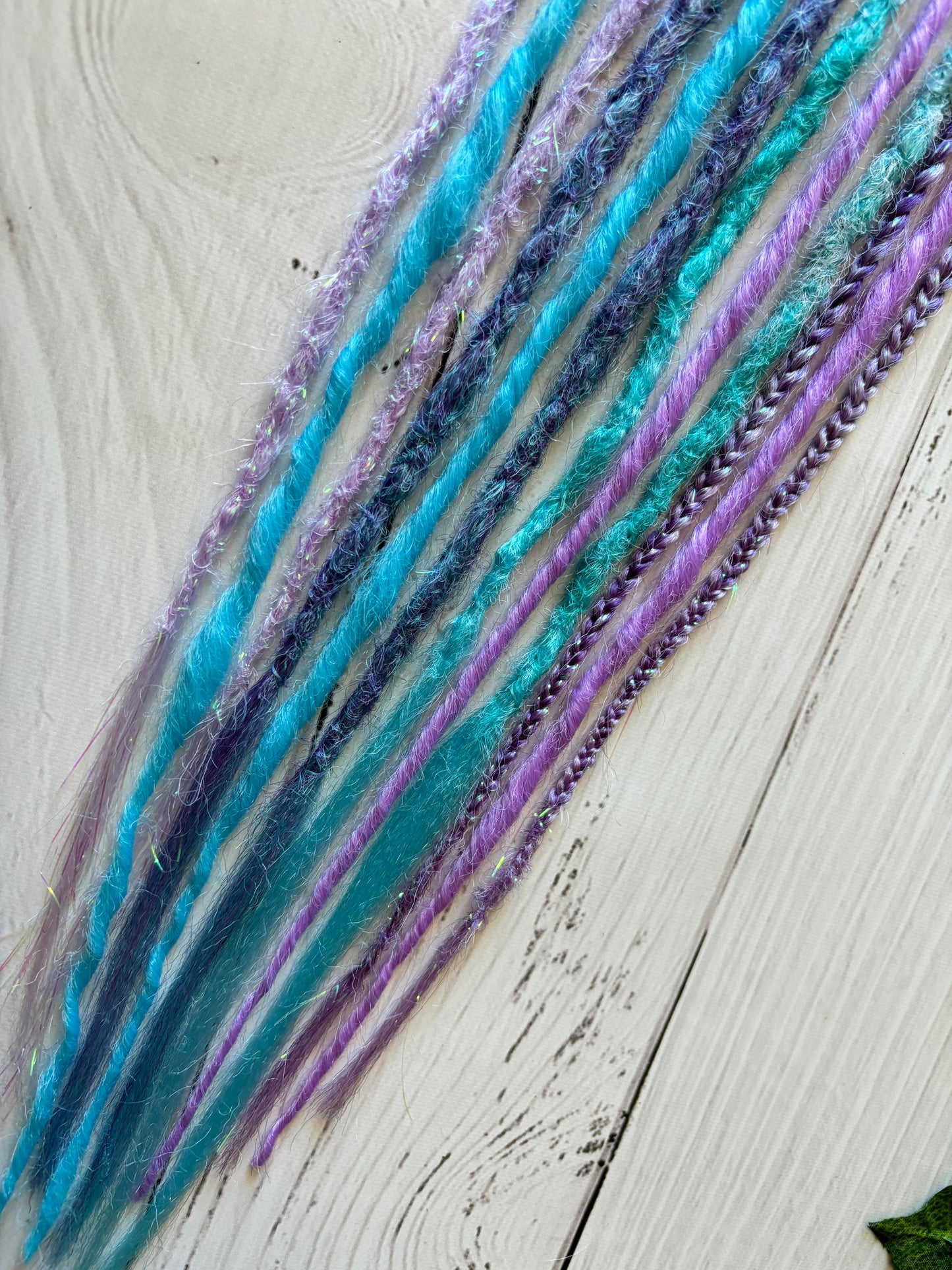 Set of 6 Pastel Fairy Floss Double Ended Dreadlocks