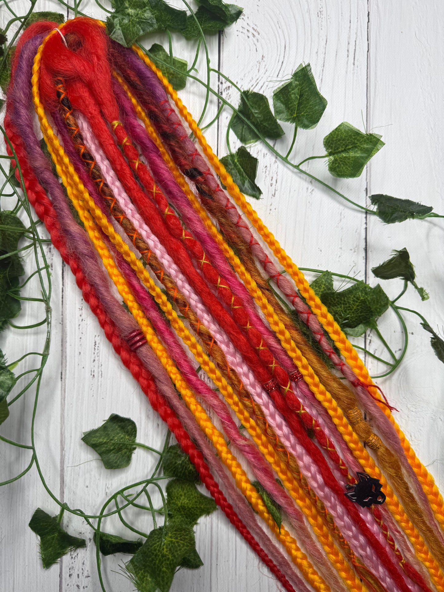 Set of 12, 50-60cm Bright Summery Synthetic Extensions (only available for online purchase)