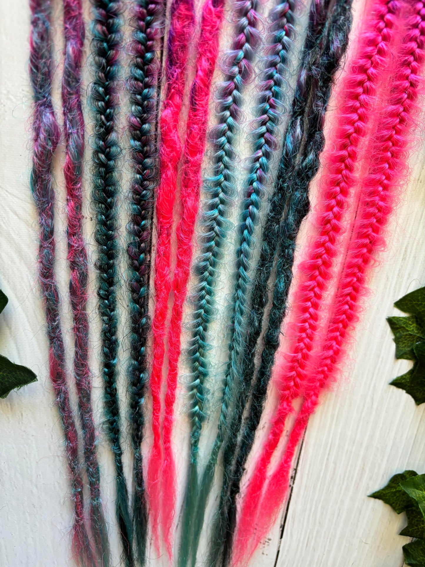 Set of 6, 50-55cm Galaxy Themed Double Ended Dreadlocks