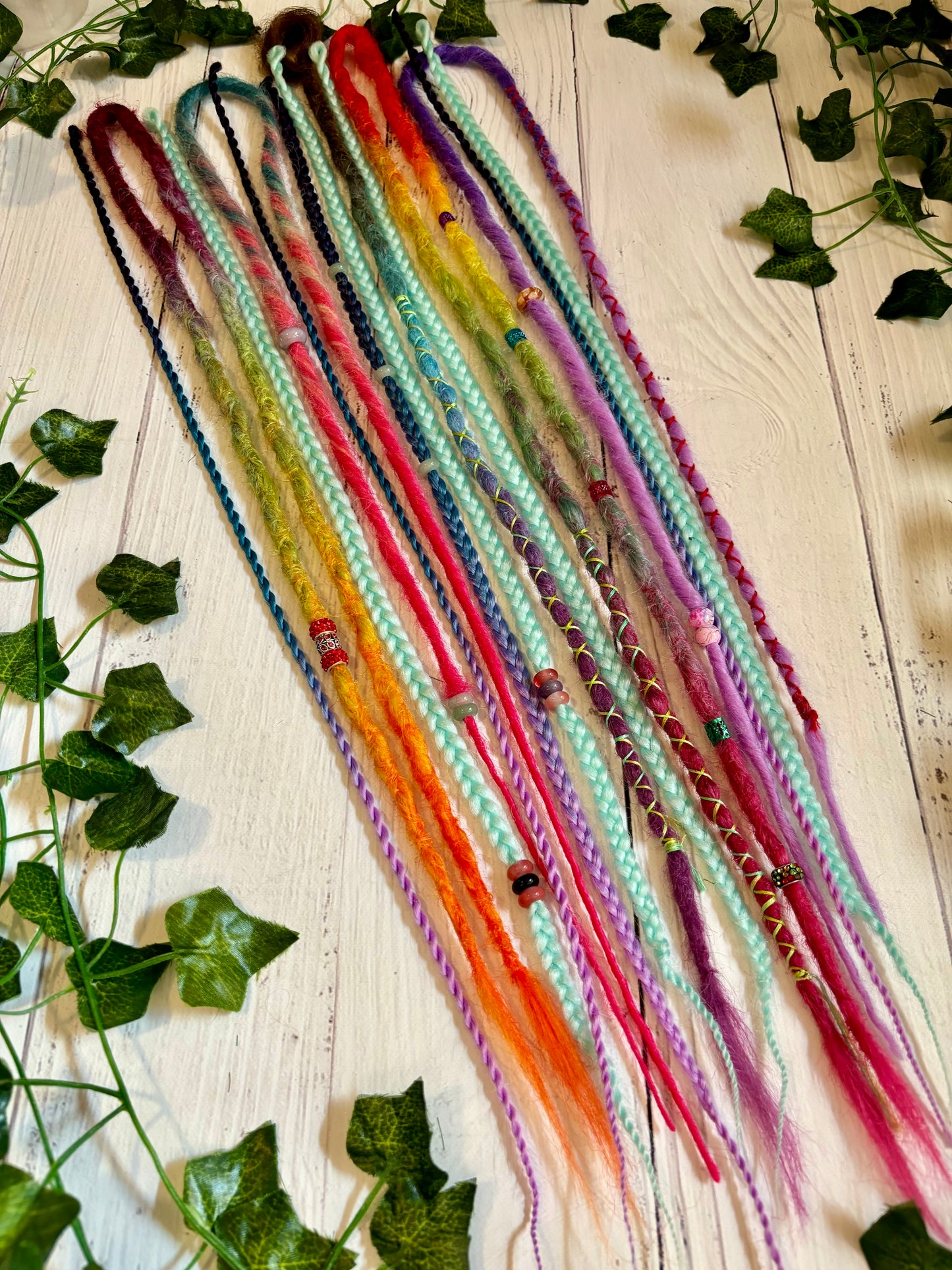 Set of 13, 54-64cm Soft Rainbow Synthetic Extensions