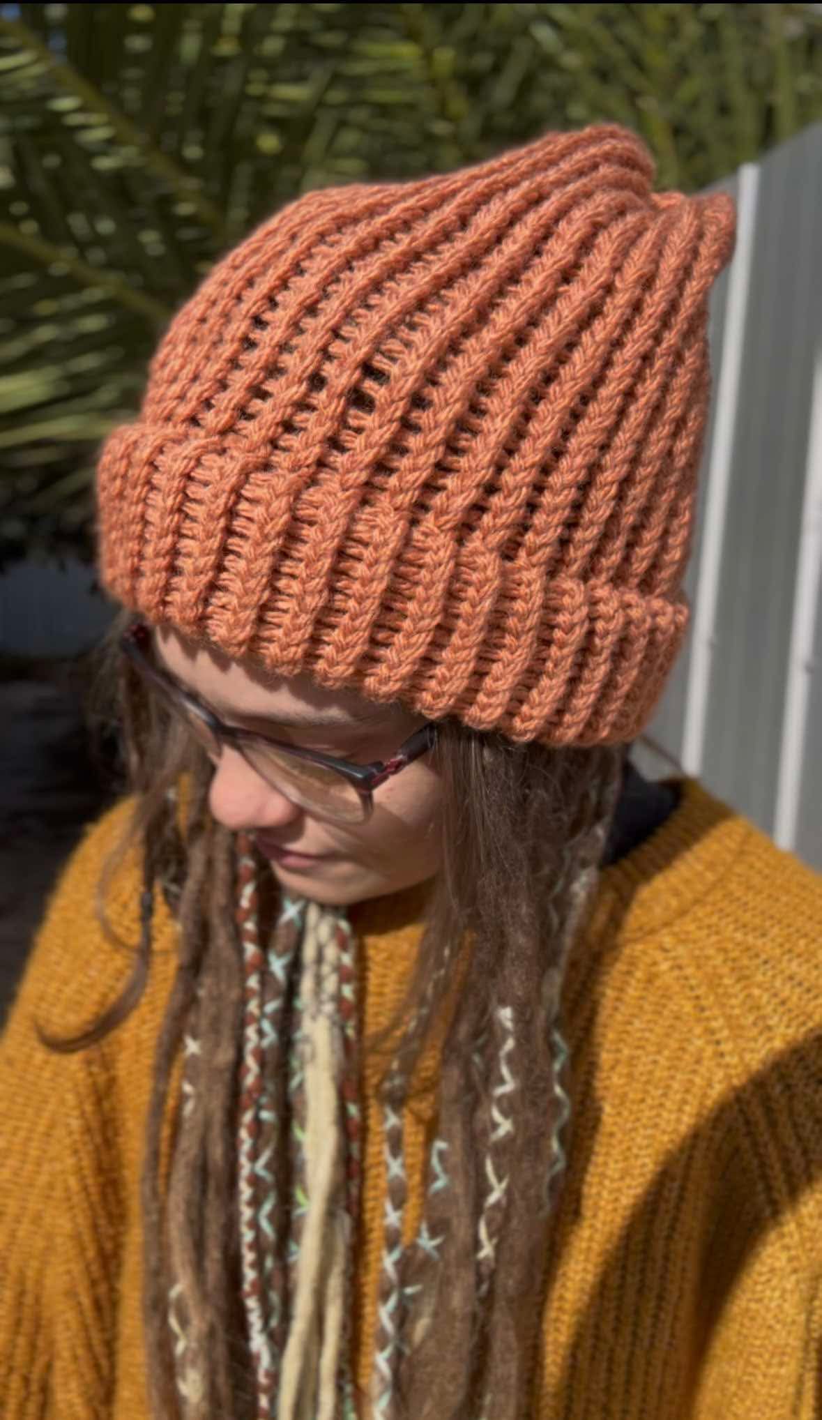 Muted Orange Handmade Beanie