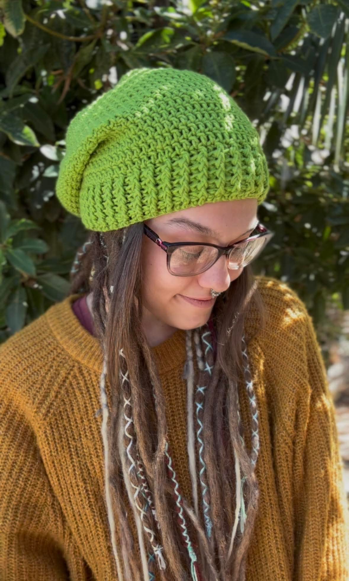 Light Green Handmade Beanie
