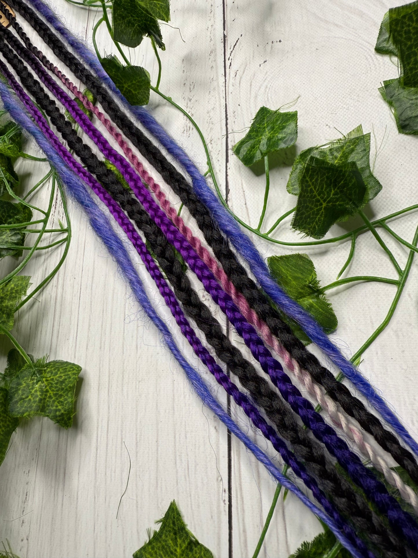 Set of 6, 52-64cm Deep Purple Blend Synthetic Extensions (only available for online purchase)