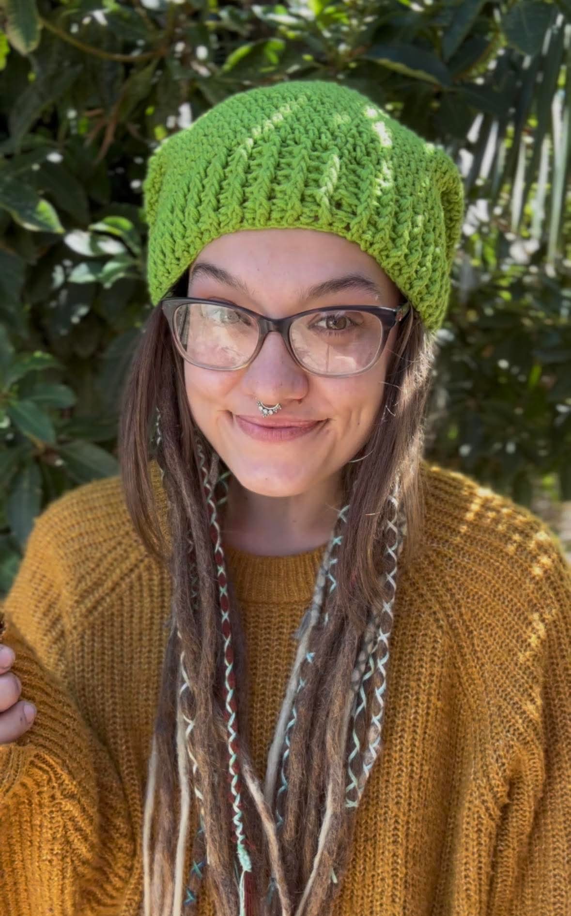 Light Green Handmade Beanie
