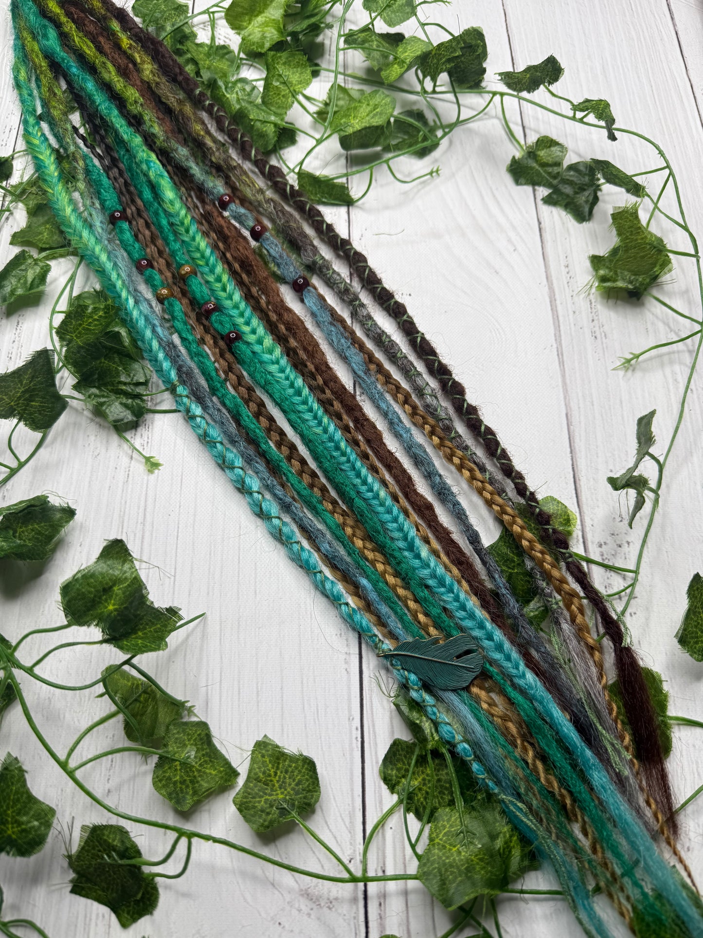 Set of 12, 55-65cm Earthy Blend Synthetic Extensions (only available for online purchase)