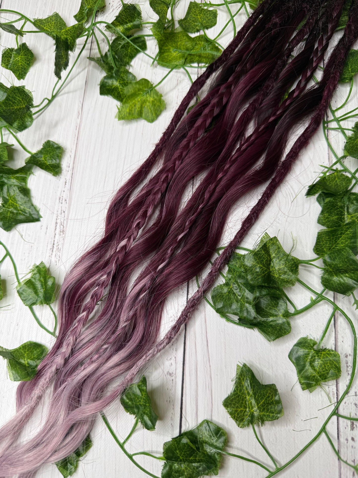 Set of 5, 53-65cm Nocturnal Blush Mixed Texture Synthetic Extensions