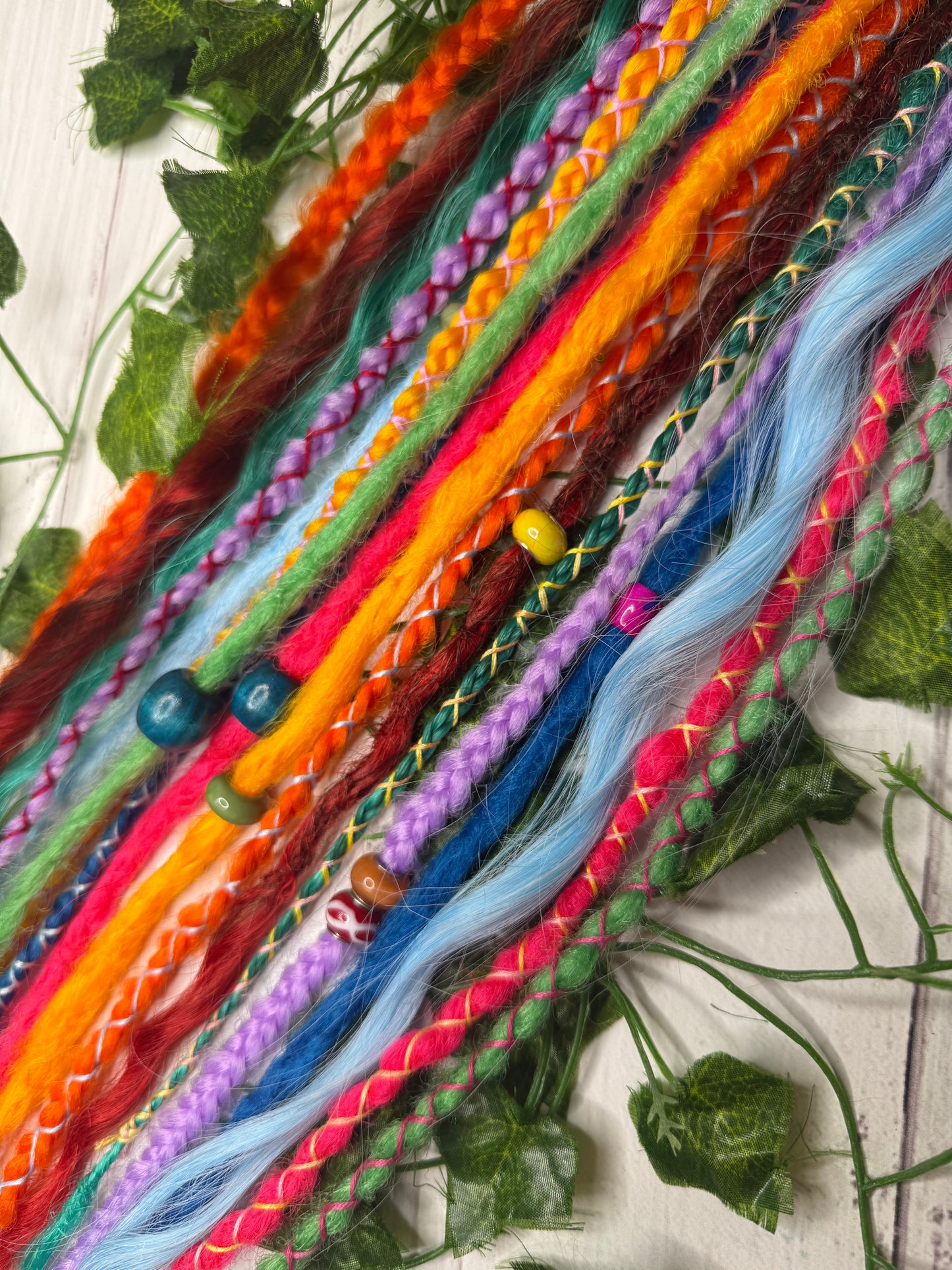 Set of 9, 59-63cm Prism Power Mixed Texture Synthetic Extensions