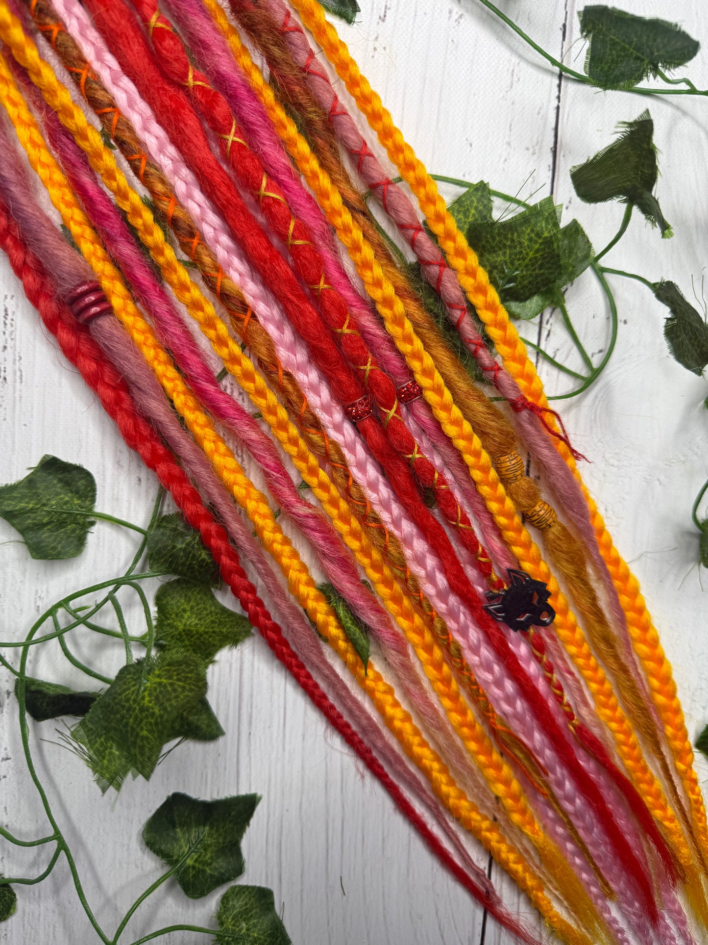 Set of 12, 50-60cm Bright Summery Synthetic Extensions (only available for online purchase)