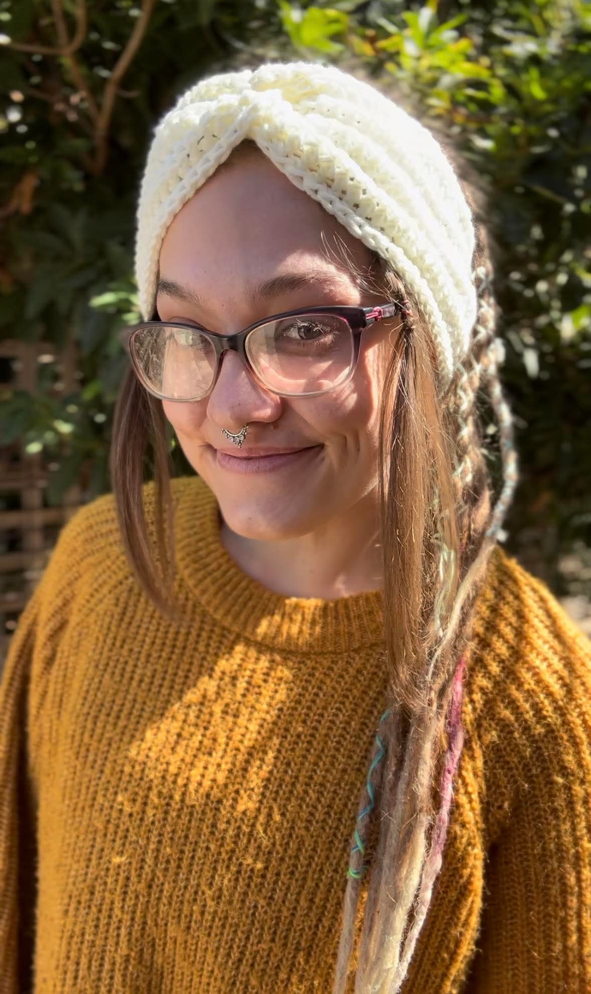 Cream White Handmade Headband