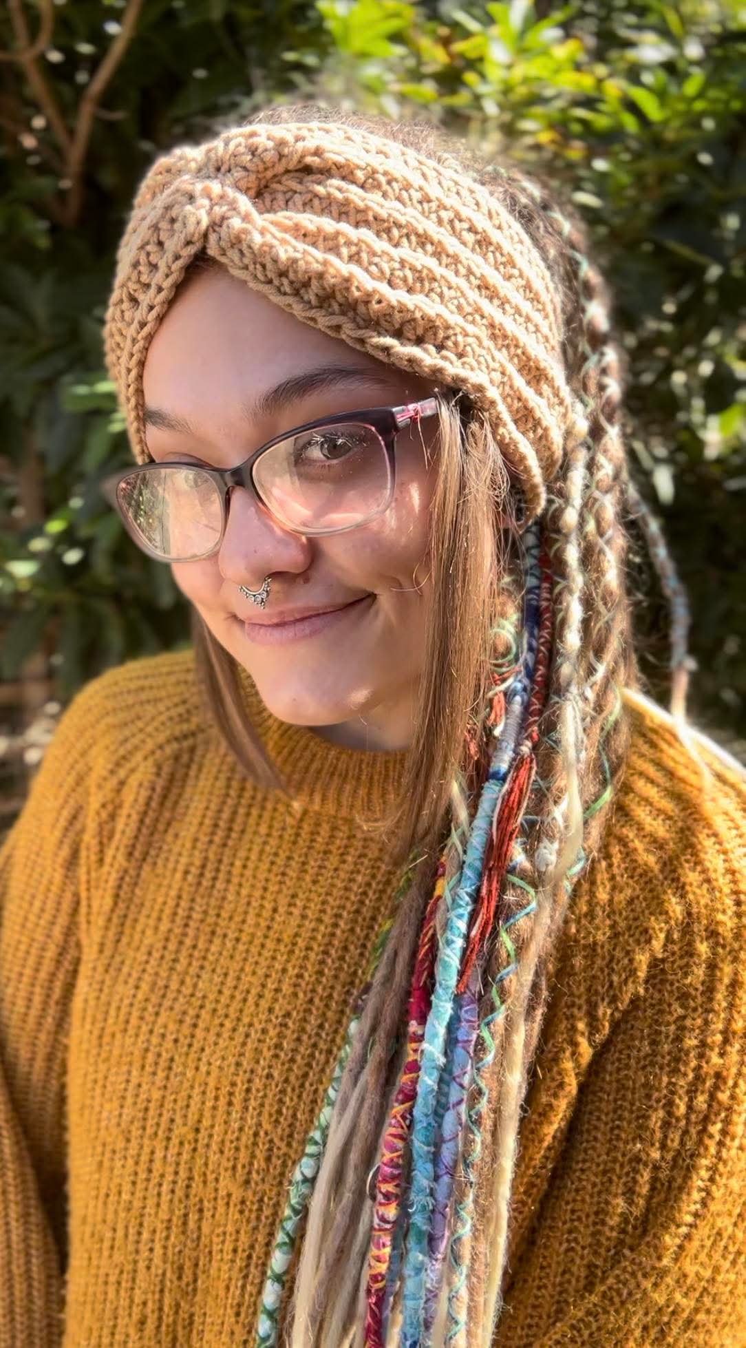 Tan Handmade Headband