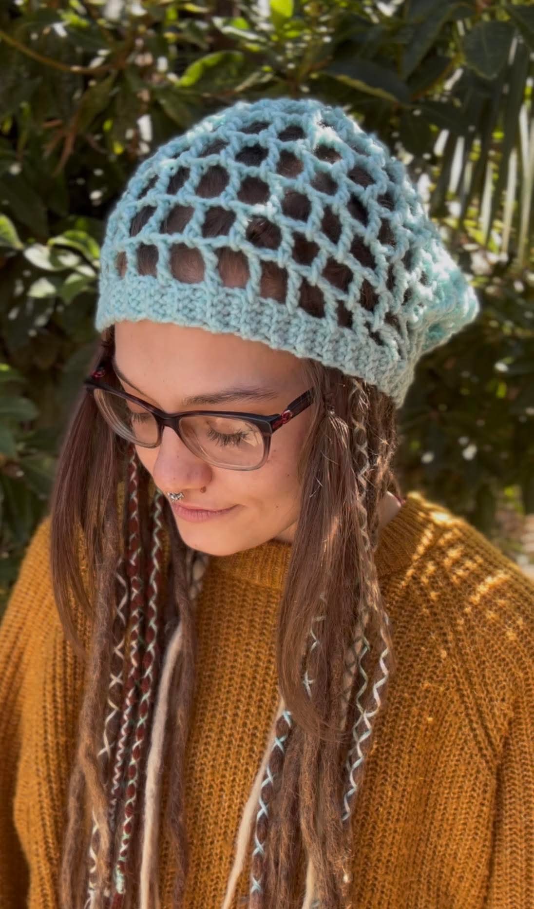 Blue Net Handmade Beanie