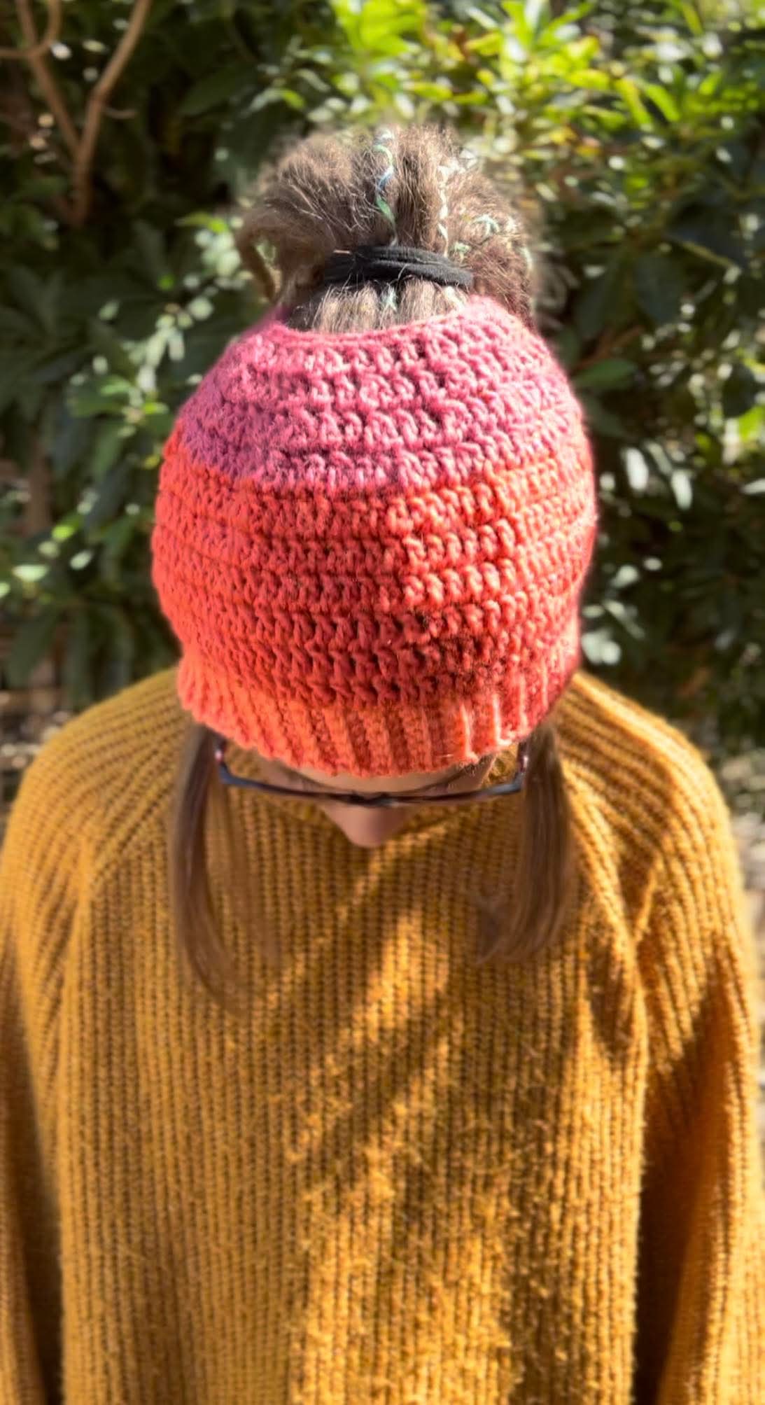 Autumn Blend Handmade Beanie With Hole