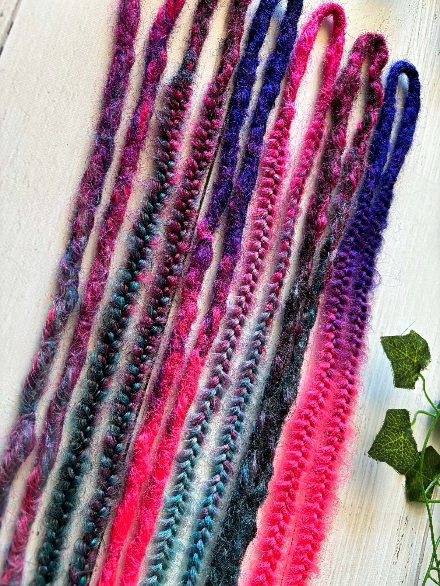 Set of 6, 50-55cm Galaxy Themed Double Ended Dreadlocks