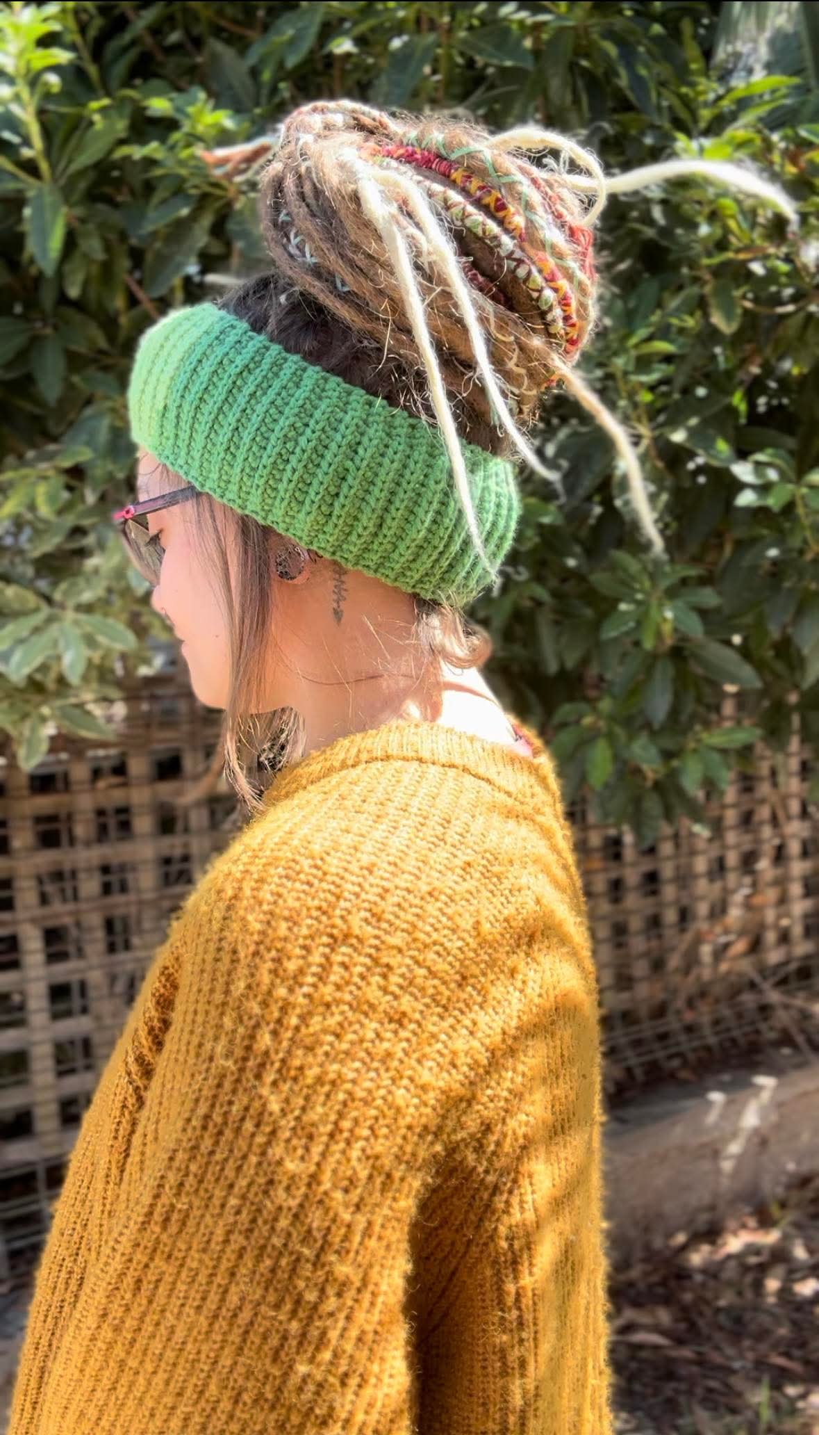 Mixed Green Handmade HeadBand