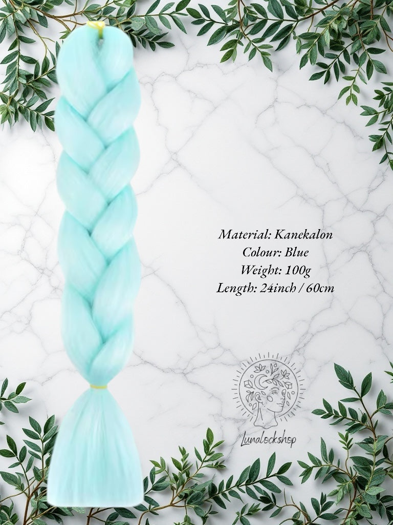 Blue Kanekalon Synthetic Hair 60cm 100g (only available for online purchase)