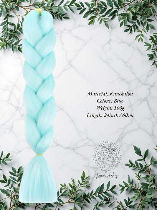 Blue Kanekalon Synthetic Hair 60cm 100g (only available for online purchase)
