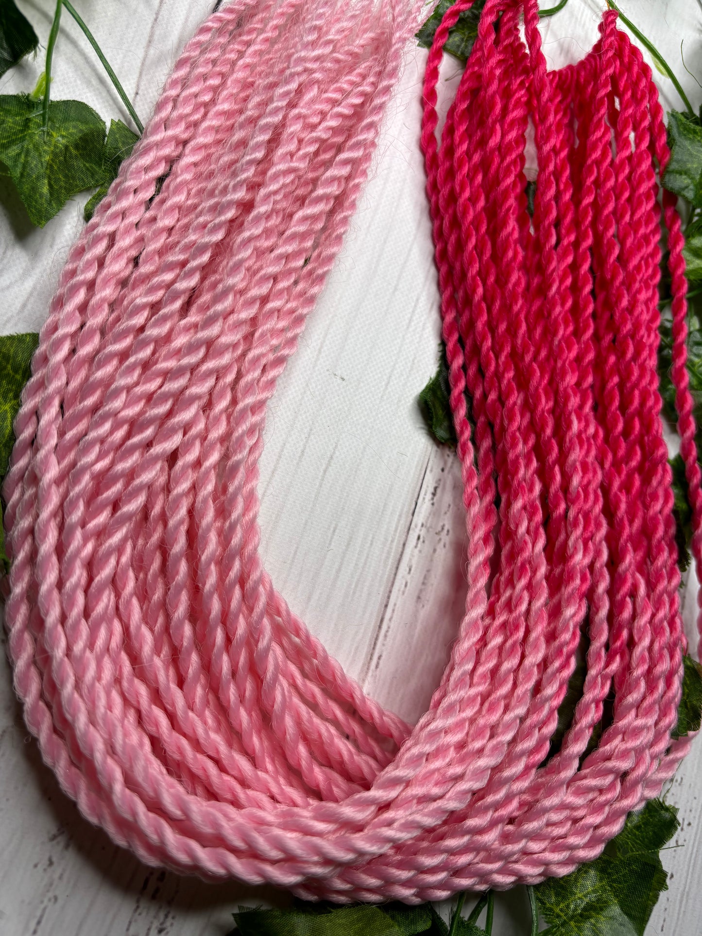Pink Gradiant Reusable Twisted Braids